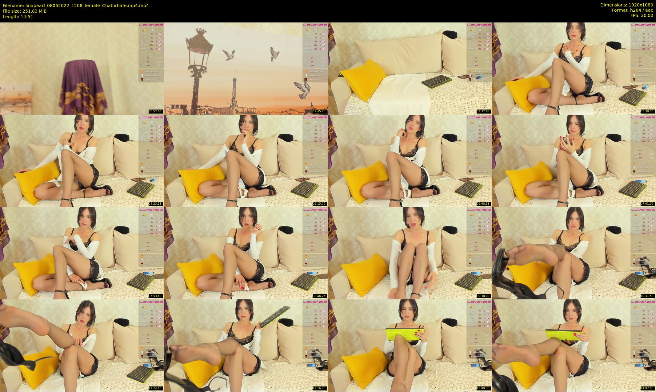linapearl — 15 minute Chaturbate female cam show recording, 1080p, Jun 8, 2022