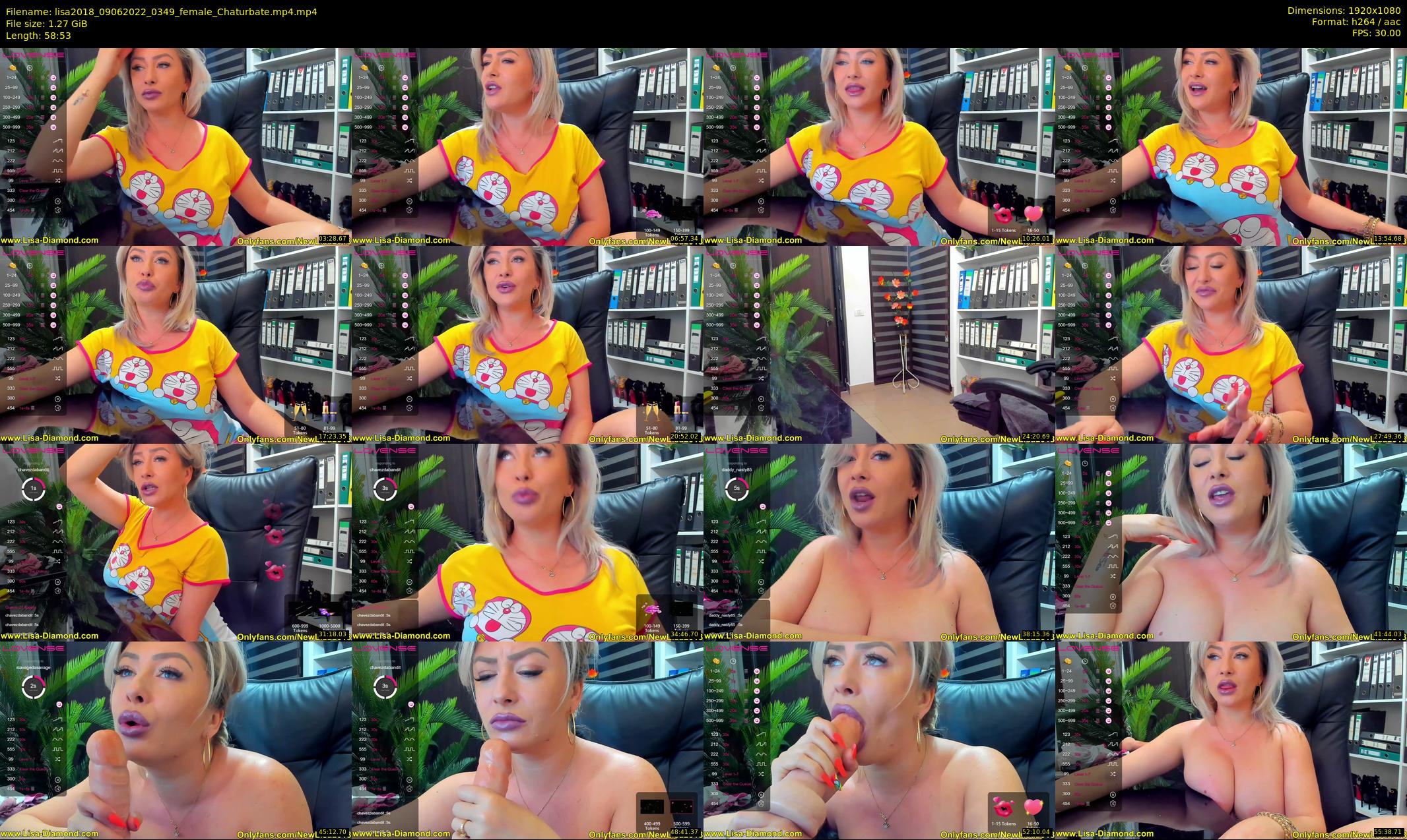 lisa2018 — 59 minute Chaturbate female cam show recording, 1080p, Jun 9, 2022