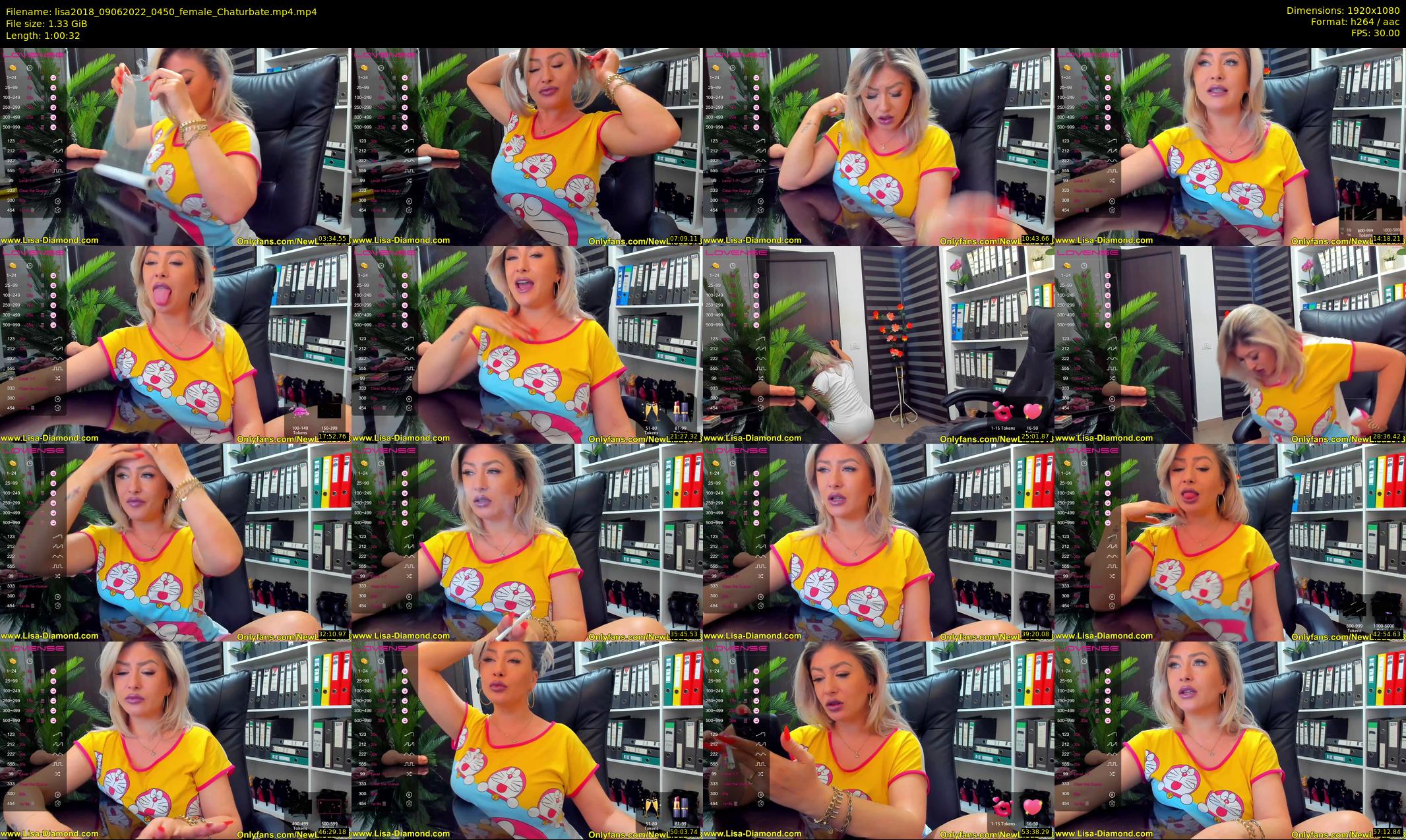 lisa2018 — 61 minute Chaturbate female cam show recording, 1080p, Jun 9, 2022