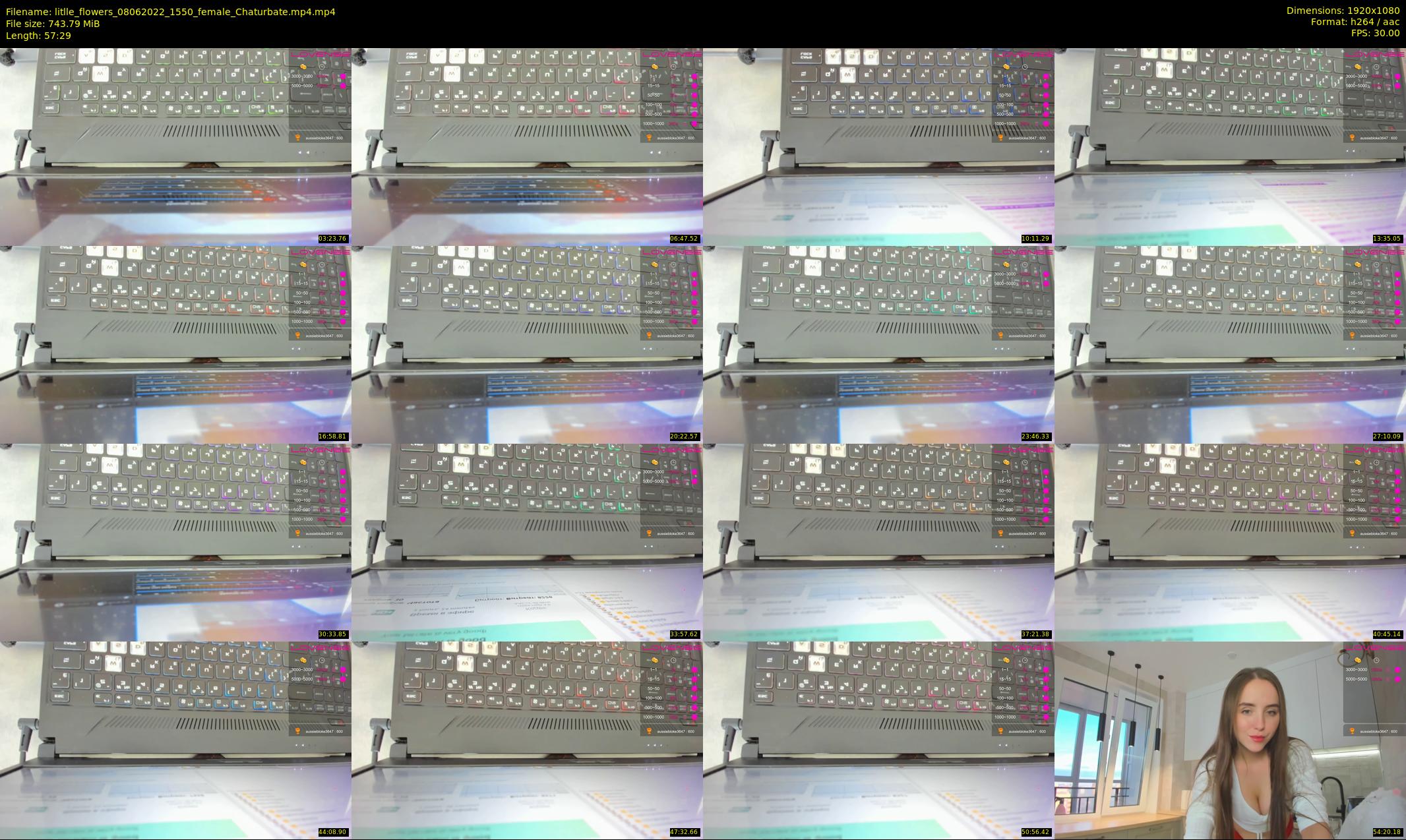 litlle_flowers — 58 minute Chaturbate female cam show recording, 1080p, Jun 8, 2022