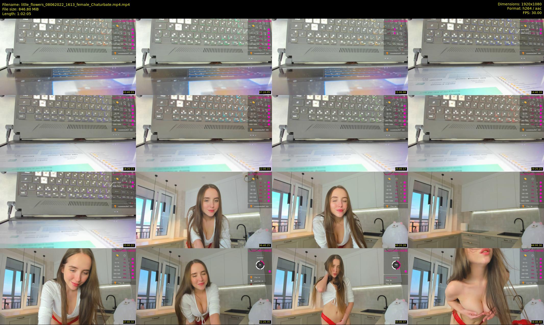 litlle_flowers — 63 minute Chaturbate female cam show recording, 1080p, Jun 8, 2022
