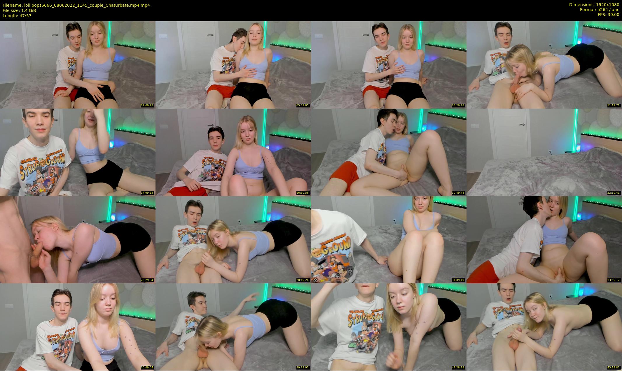 lollipops6666 — 48 minute Chaturbate couple cam show recording, 1080p, Jun 8, 2022
