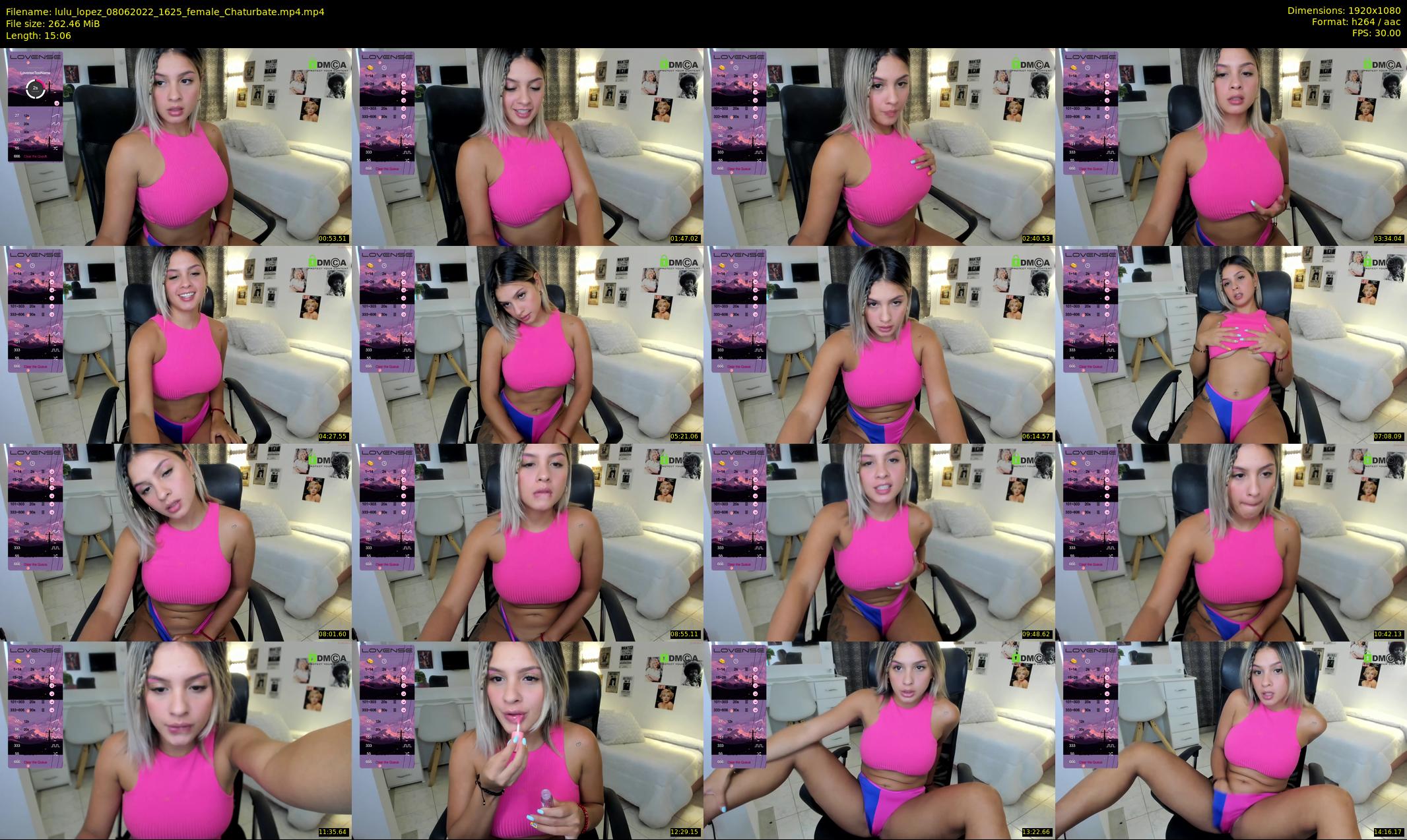 lulu_lopez — 16 minute Chaturbate female cam show recording, 1080p, Jun 8, 2022