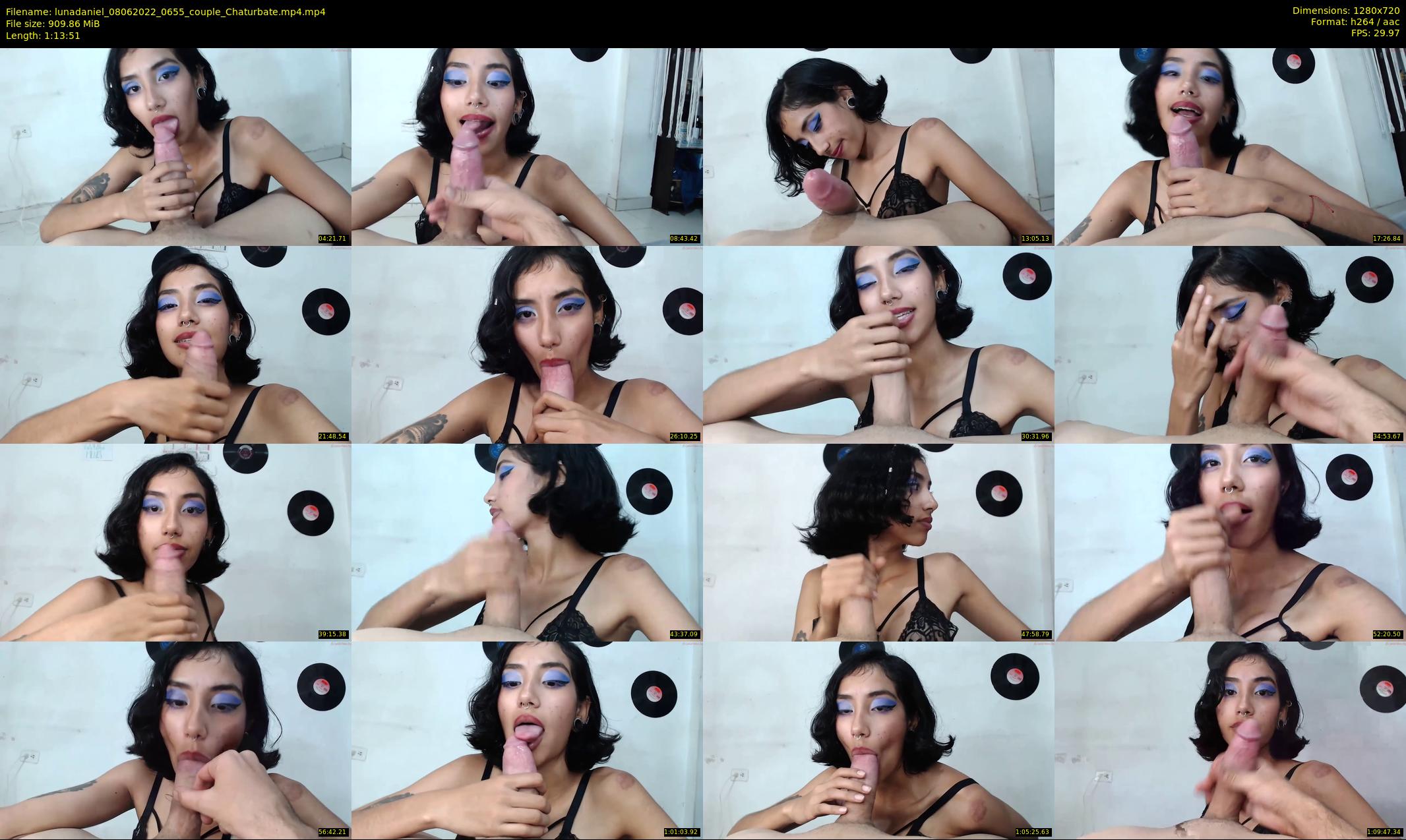 lunadaniel — 74 minute Chaturbate couple cam show recording, 720p, Jun 8, 2022