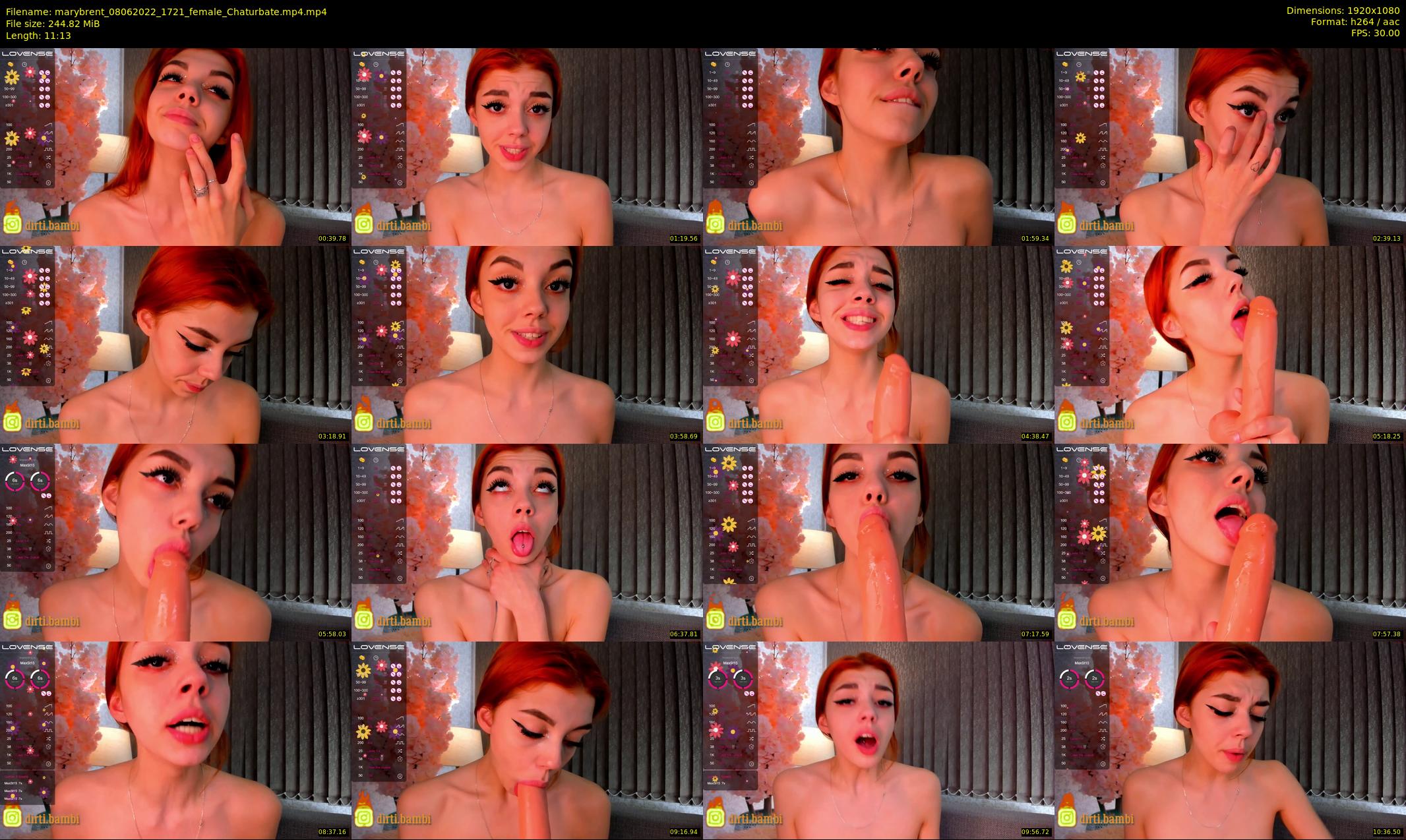 marybrent — 12 minute Chaturbate female cam show recording, 1080p, Jun 8, 2022