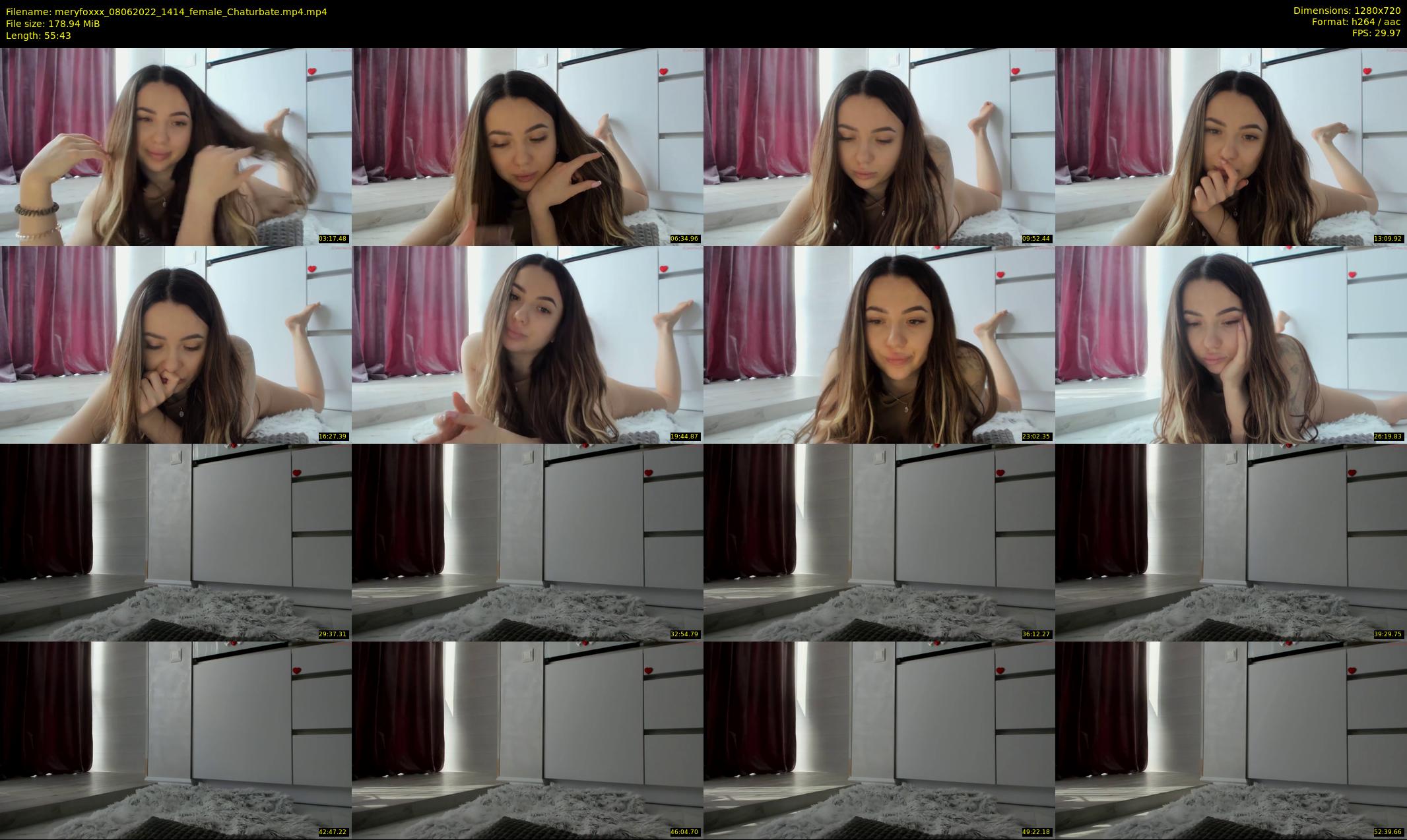 meryfoxxx — 56 minute Chaturbate female cam show recording, 720p, Jun 8, 2022