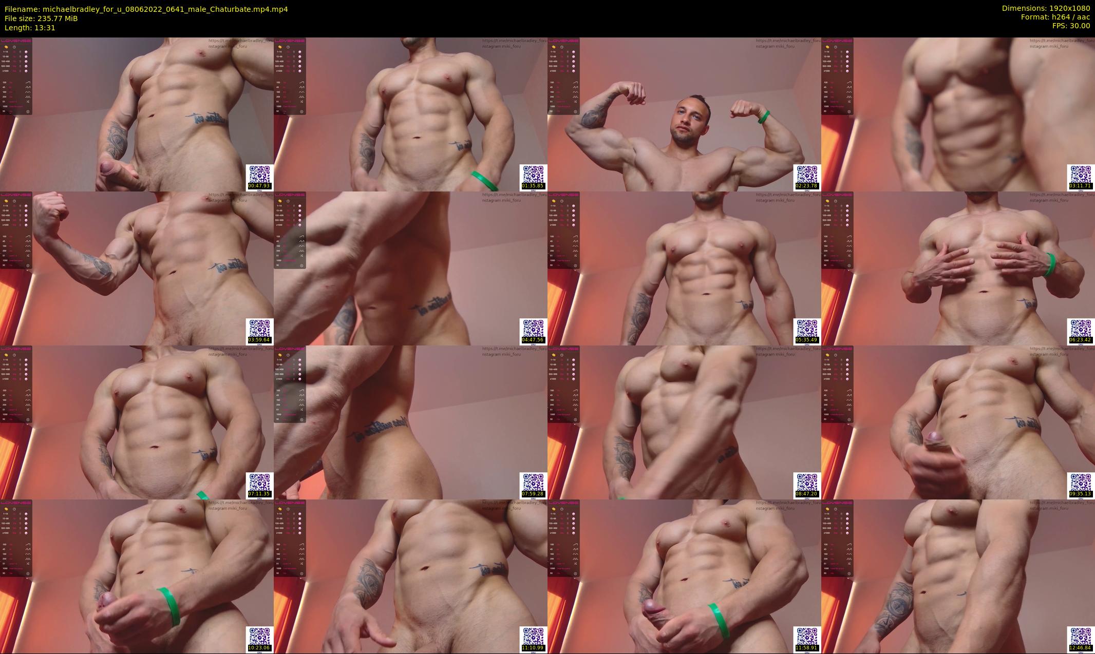 michaelbradley_for_u — 14 minute Chaturbate male cam show recording, 1080p, Jun 8, 2022