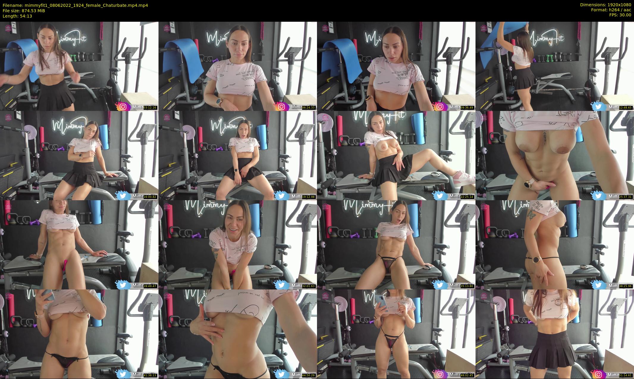 mimmyfit1 — 55 minute Chaturbate female cam show recording, 1080p, Jun 8, 2022