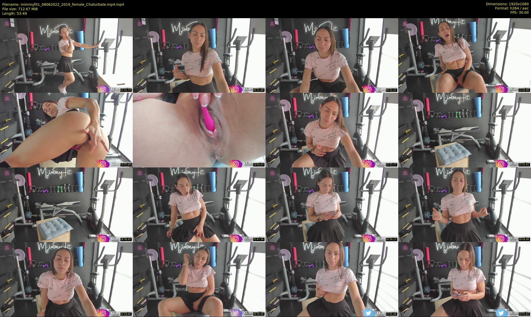 mimmyfit1 — 54 minute Chaturbate female cam show recording, 1080p, Jun 8, 2022
