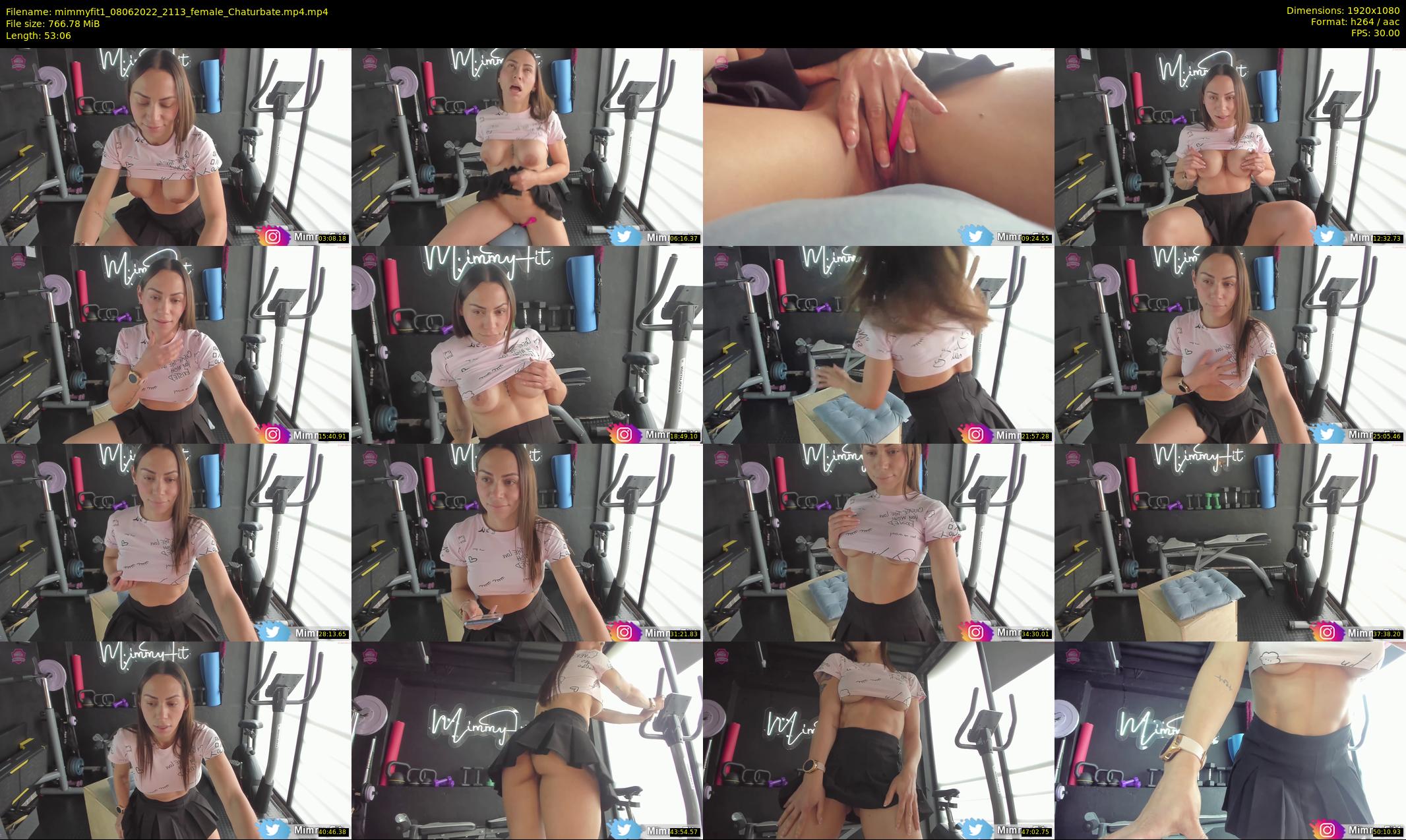 mimmyfit1 — 54 minute Chaturbate female cam show recording, 1080p, Jun 8, 2022