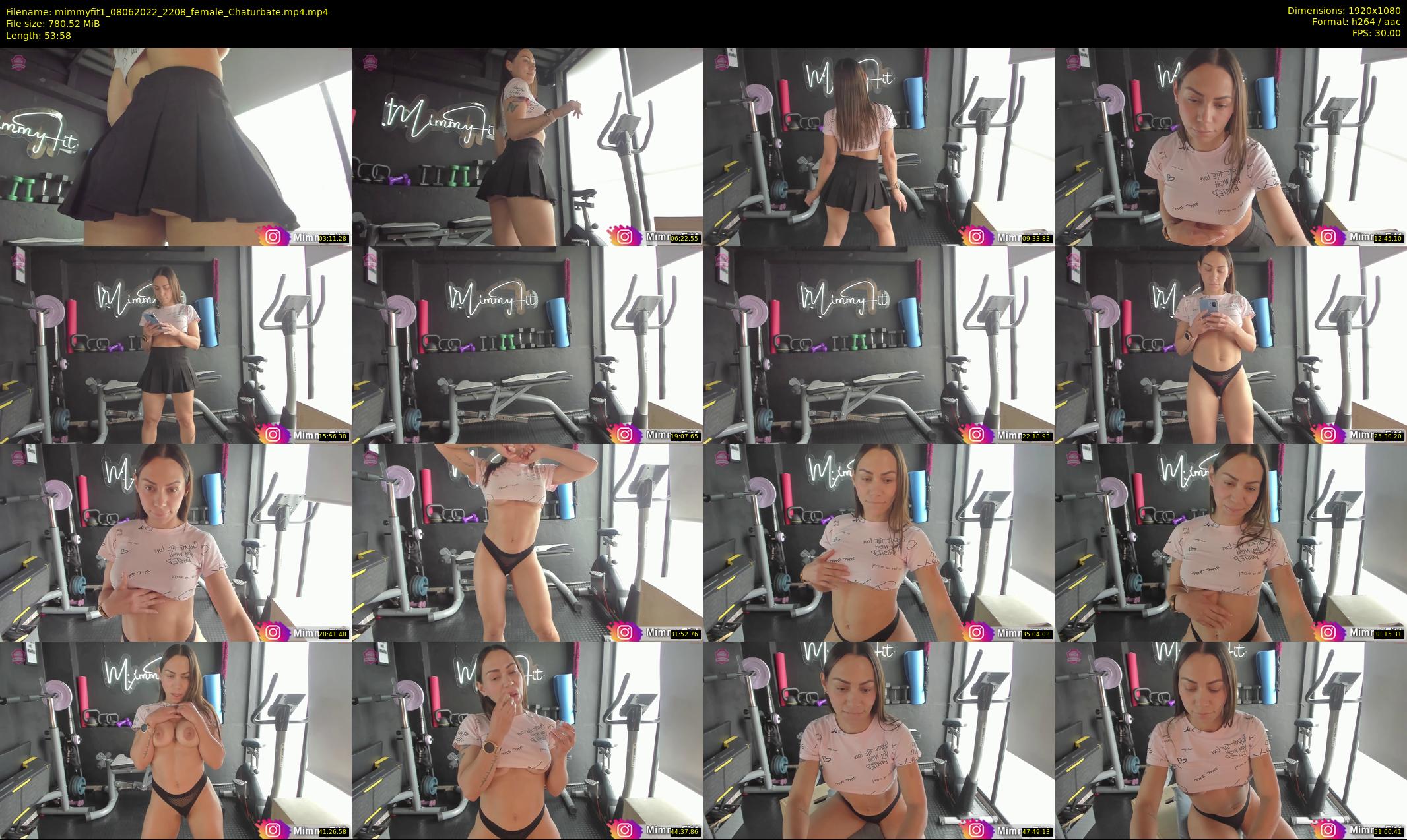 mimmyfit1 — 54 minute Chaturbate female cam show recording, 1080p, Jun 8, 2022
