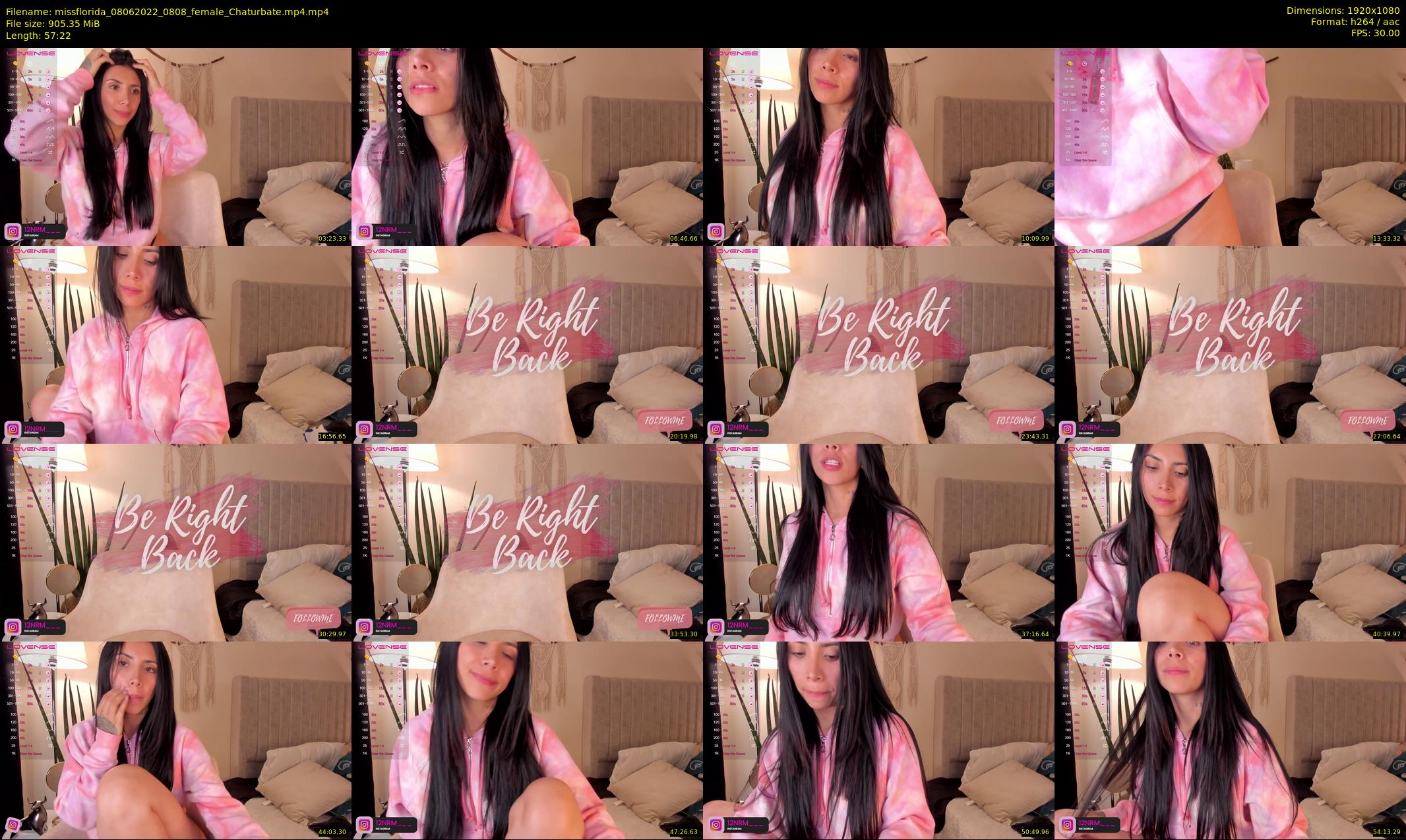 missflorida — 58 minute Chaturbate female cam show recording, 1080p, Jun 8, 2022