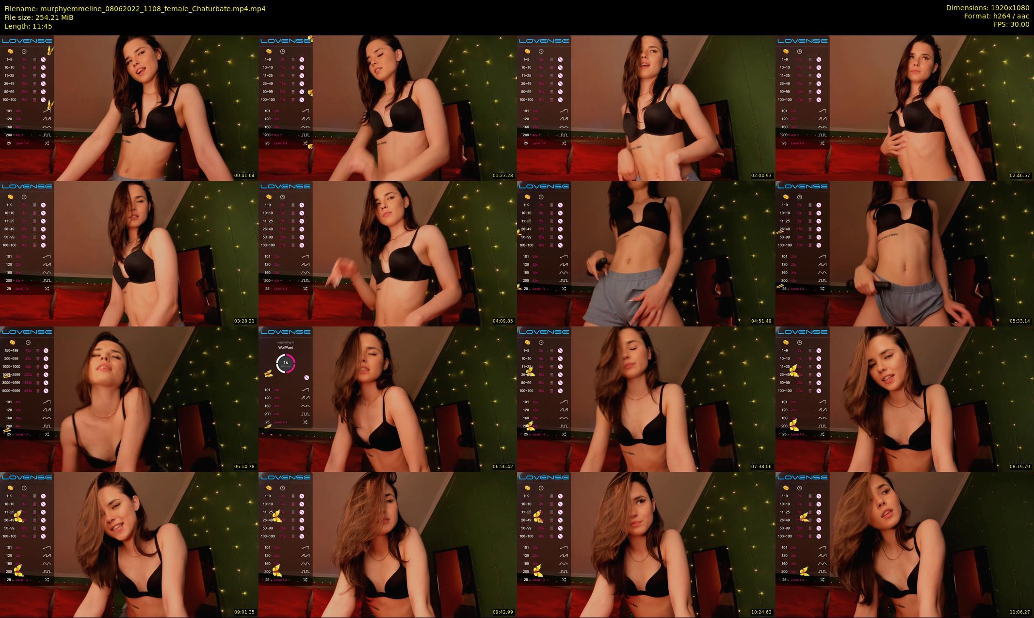 murphyemmeline — 12 minute Chaturbate female cam show recording, 1080p, Jun 8, 2022