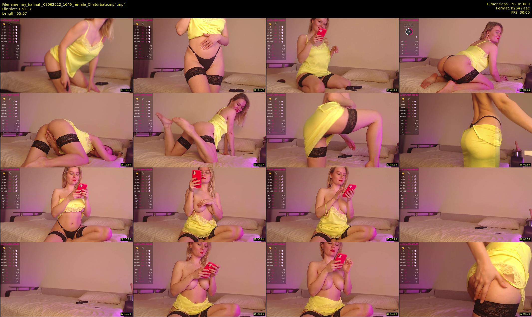 my_hannah — 56 minute Chaturbate female cam show recording, 1080p, Jun 8, 2022