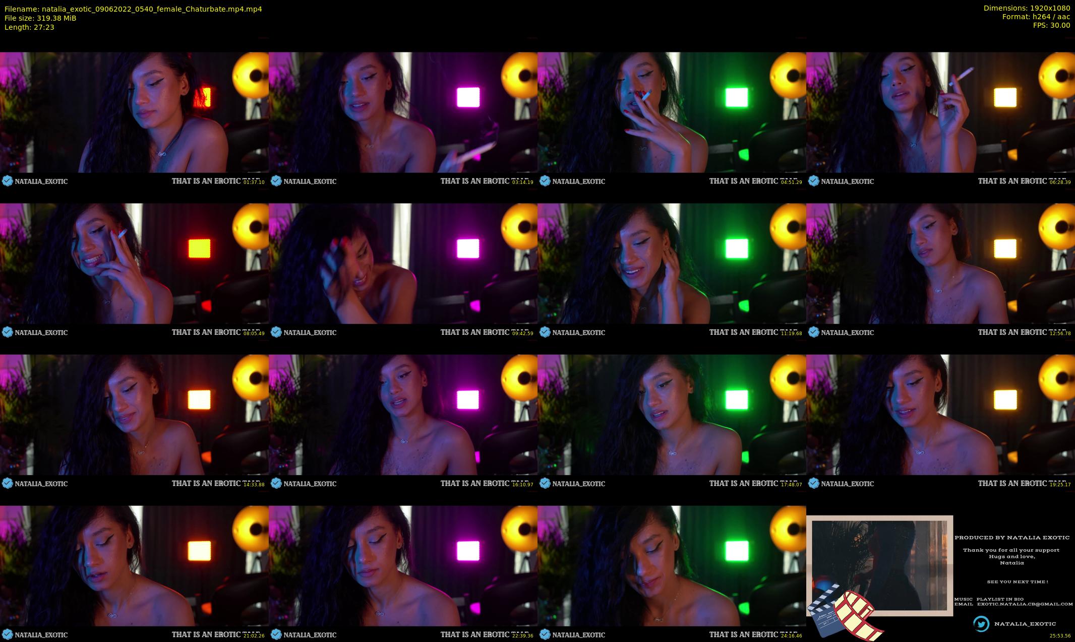 natalia_exotic — 28 minute Chaturbate female cam show recording, 1080p, Jun 9, 2022