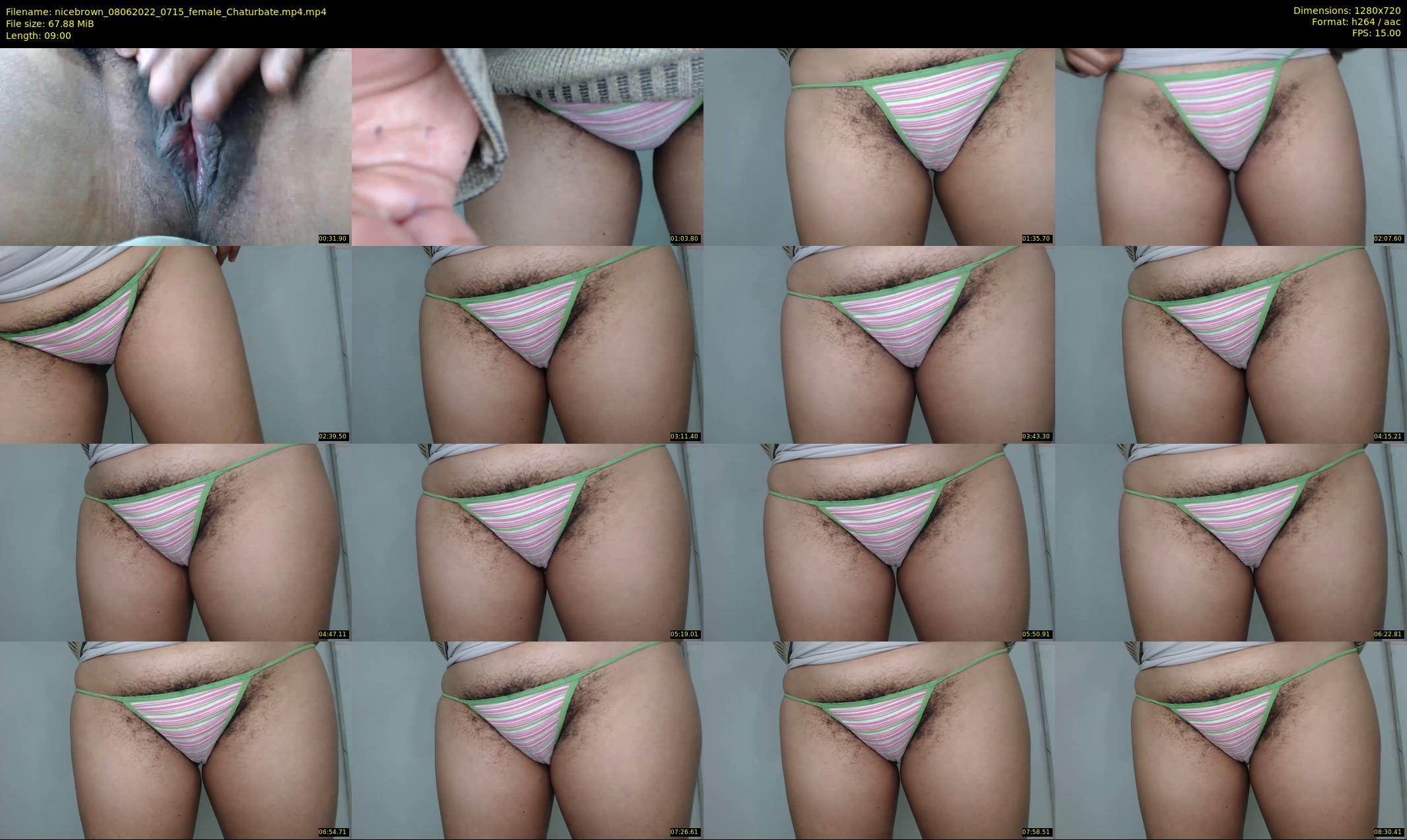 nicebrown — 9 minute Chaturbate female cam show recording, 720p, Jun 8, 2022