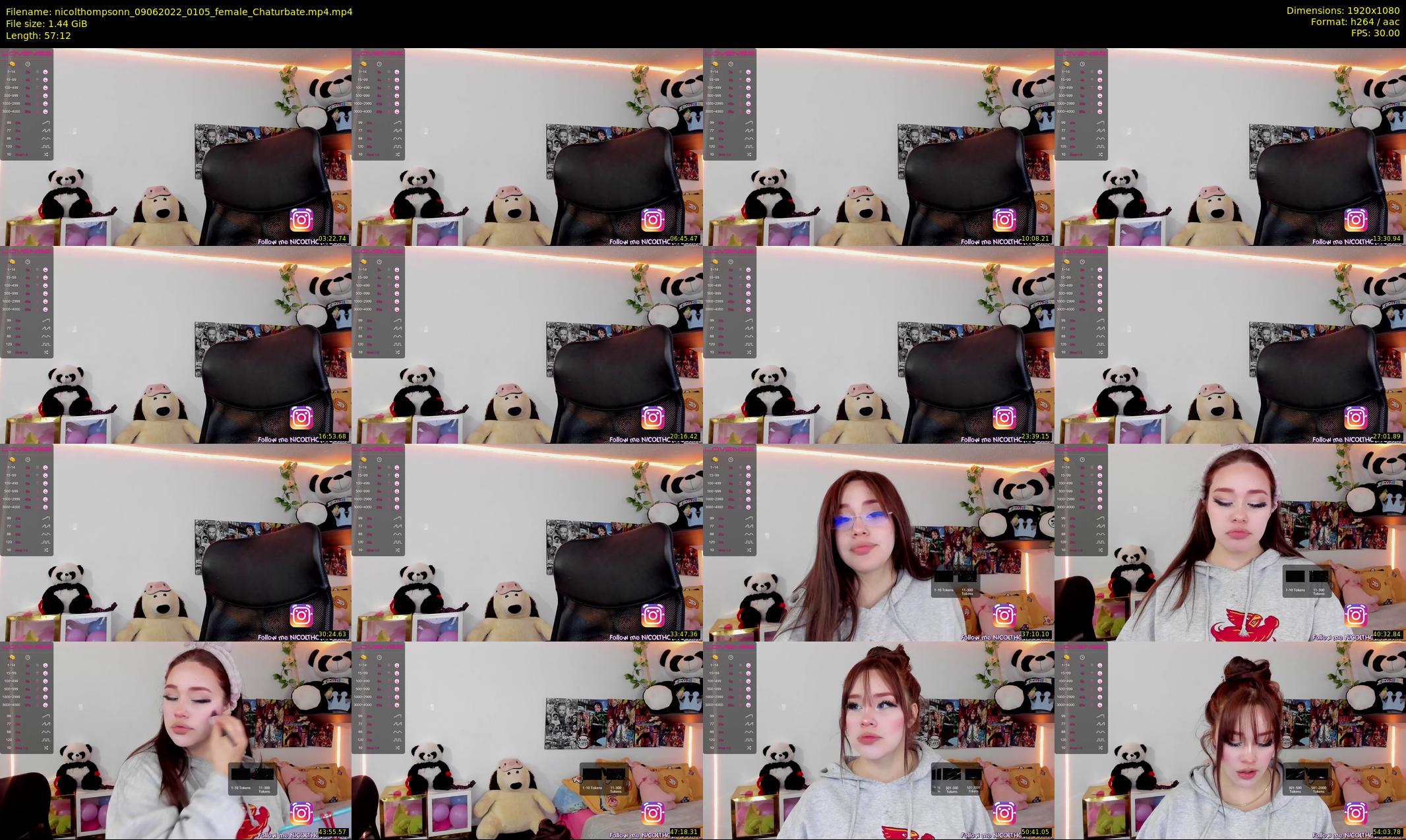 nicolthompsonn — 58 minute Chaturbate female cam show recording, 1080p, Jun 9, 2022