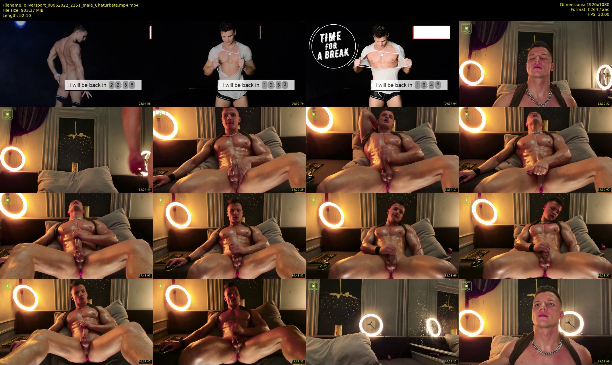oliversport — 53 minute Chaturbate male cam show recording, 1080p, Jun 8, 2022