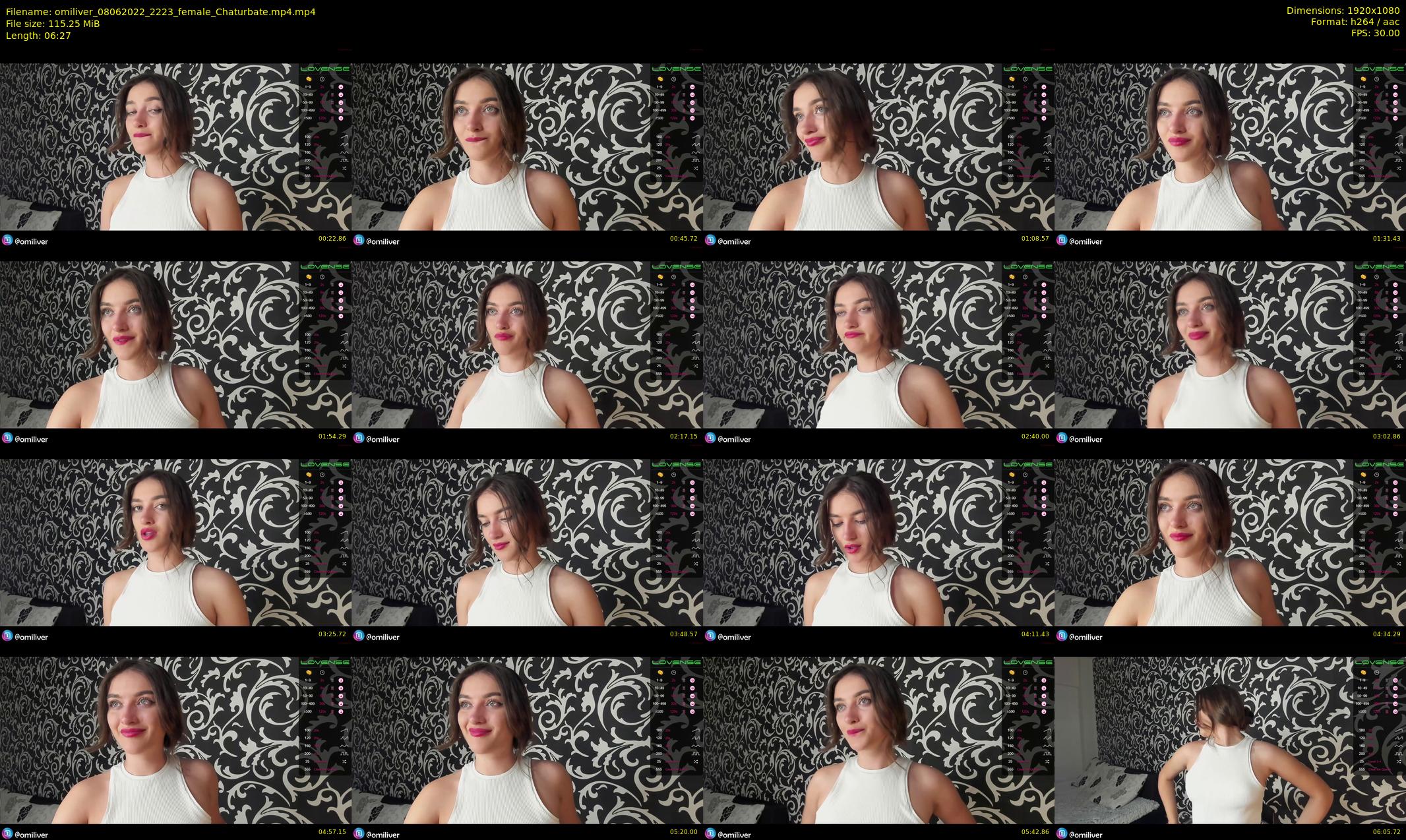 omiliver — 7 minute Chaturbate female cam show recording, 1080p, Jun 8, 2022