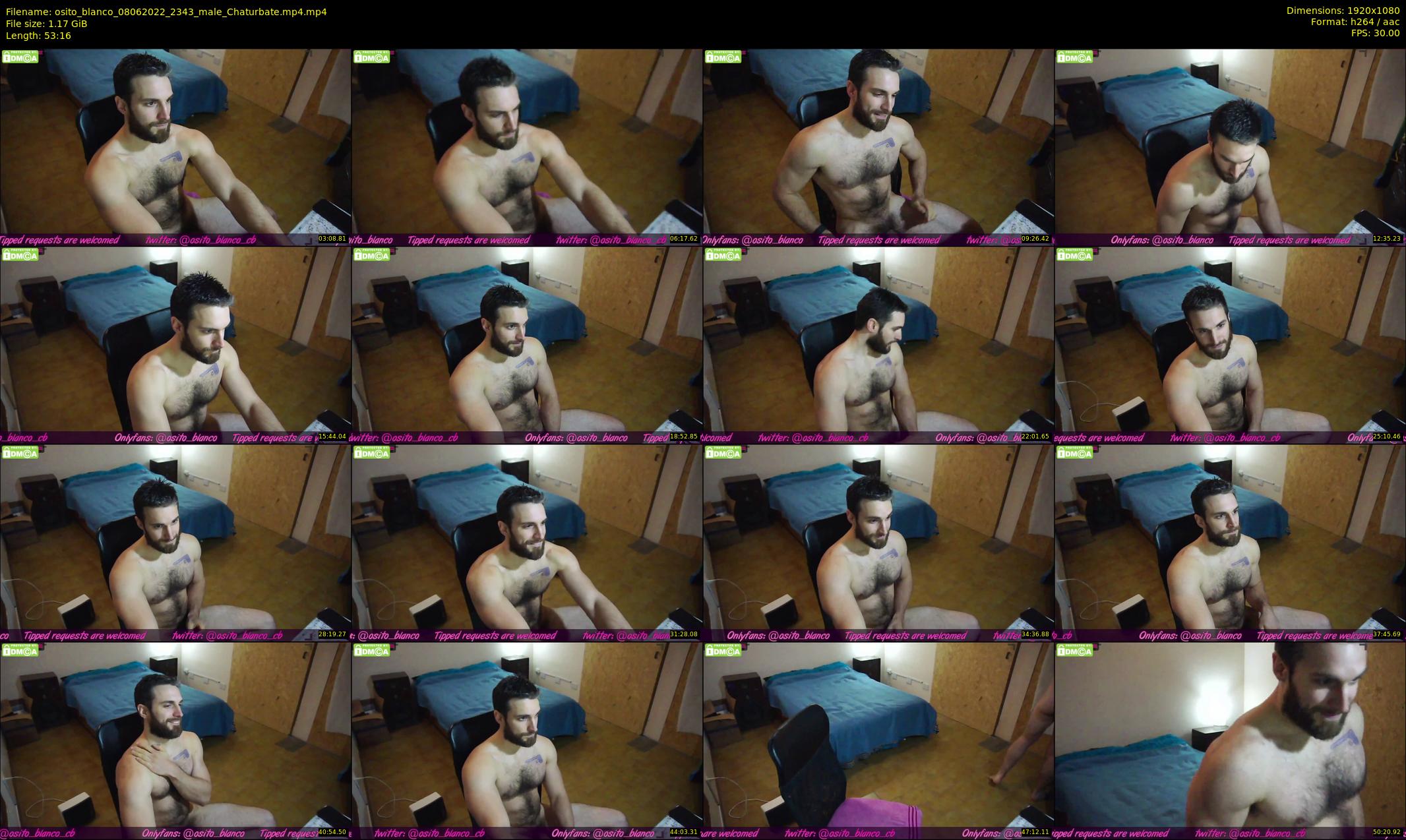 osito_blanco — 54 minute Chaturbate male cam show recording, 1080p, Jun 8, 2022