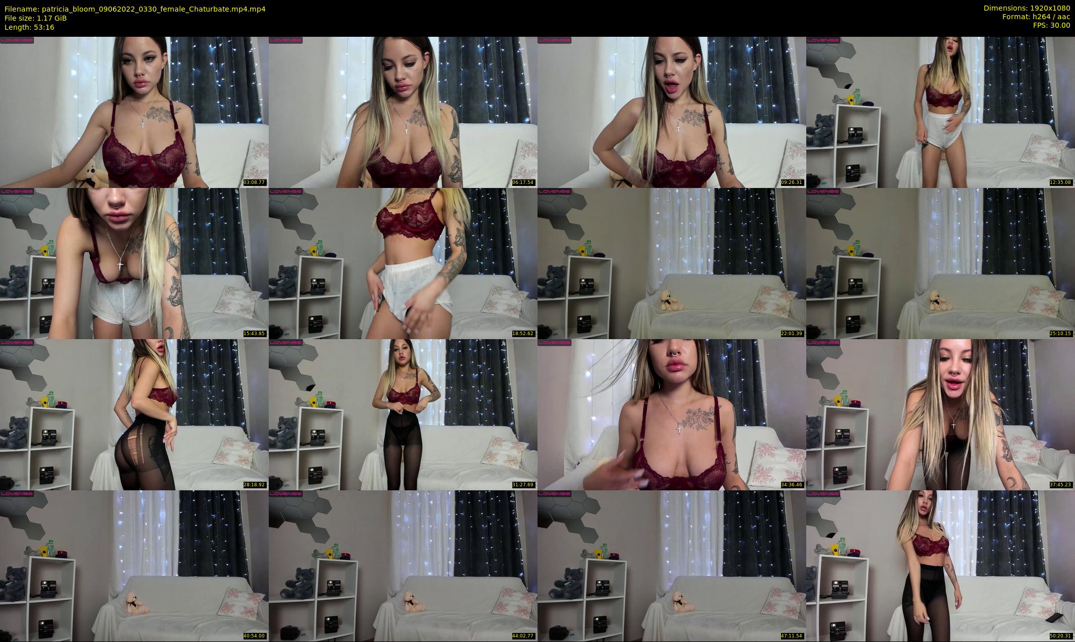 patricia_bloom — 54 minute Chaturbate female cam show recording, 1080p, Jun 9, 2022