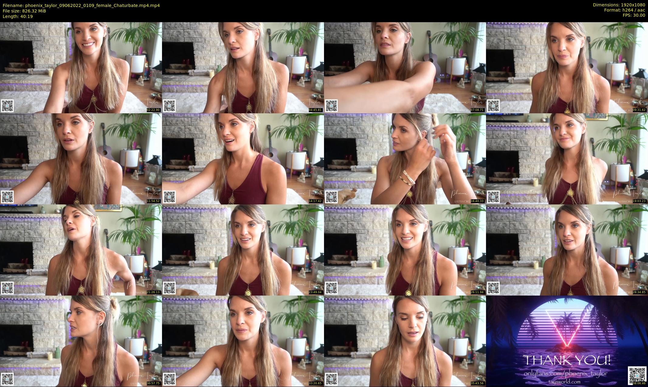 phoenix_taylor — 41 minute Chaturbate female cam show recording, 1080p, Jun 9, 2022