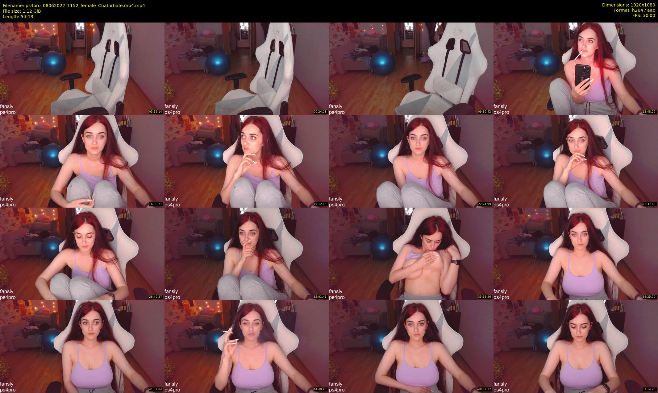 ps4pro — 55 minute Chaturbate female cam show recording, 1080p, Jun 8, 2022