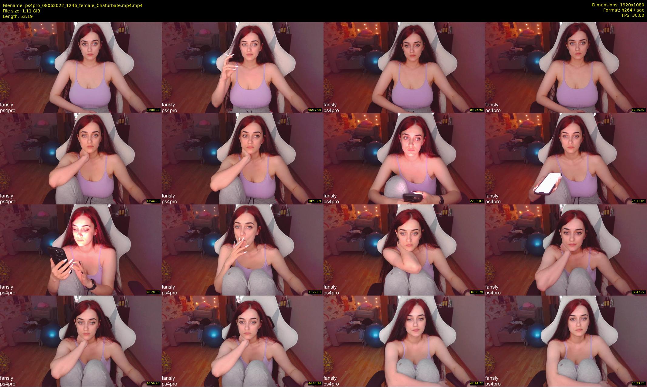 ps4pro — 54 minute Chaturbate female cam show recording, 1080p, Jun 8, 2022