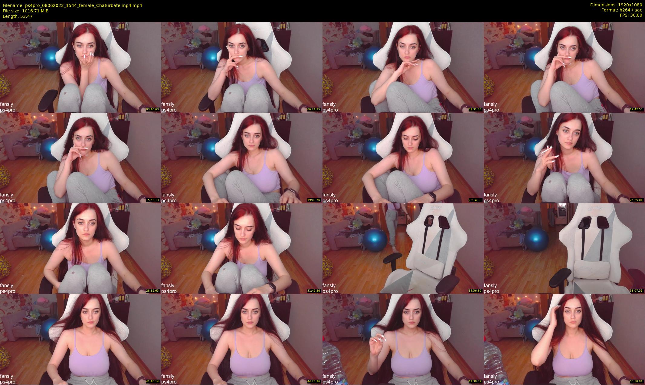 ps4pro — 54 minute Chaturbate female cam show recording, 1080p, Jun 8, 2022