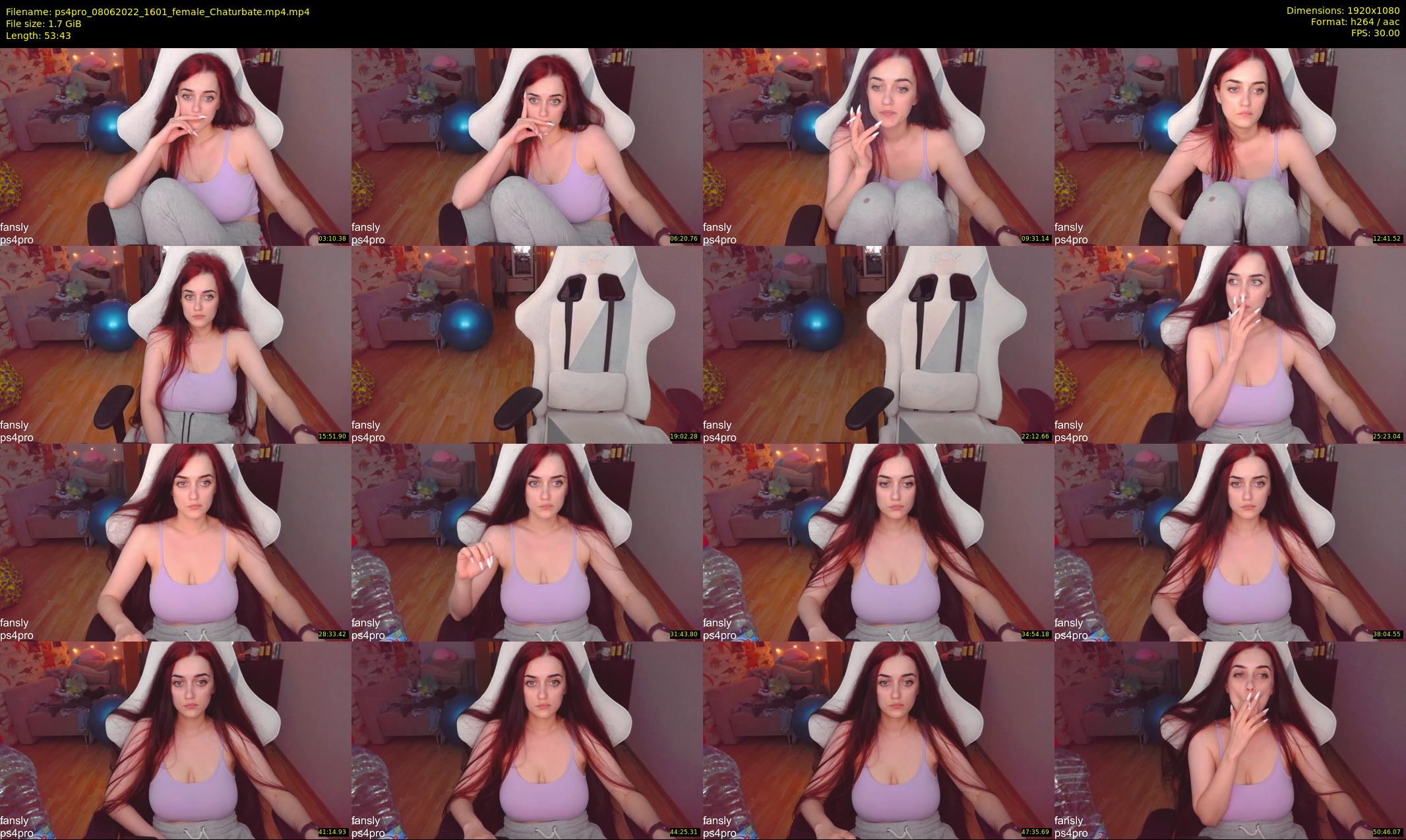ps4pro — 54 minute Chaturbate female cam show recording, 1080p, Jun 8, 2022