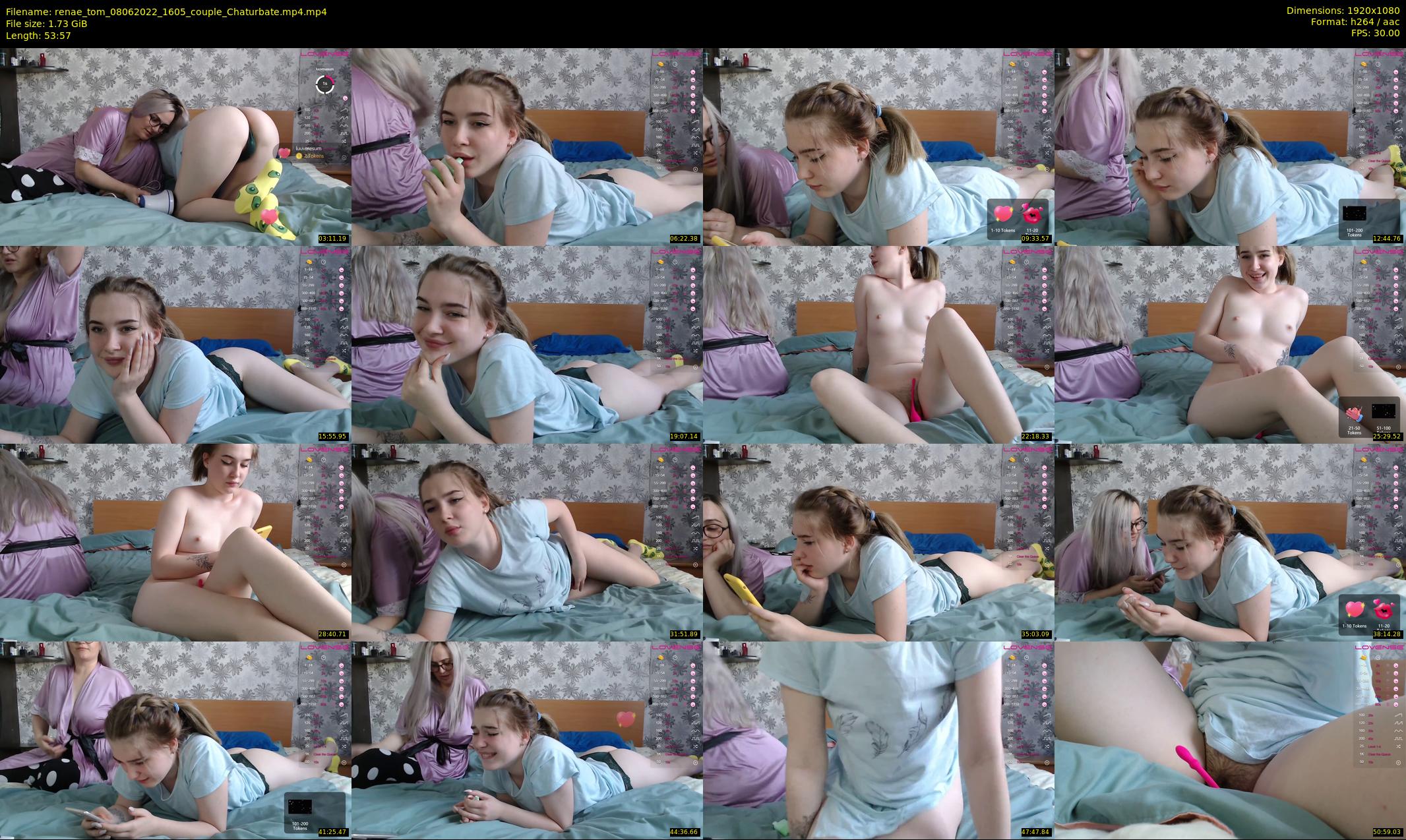 renae_tom — 54 minute Chaturbate couple cam show recording, 1080p, Jun 8, 2022