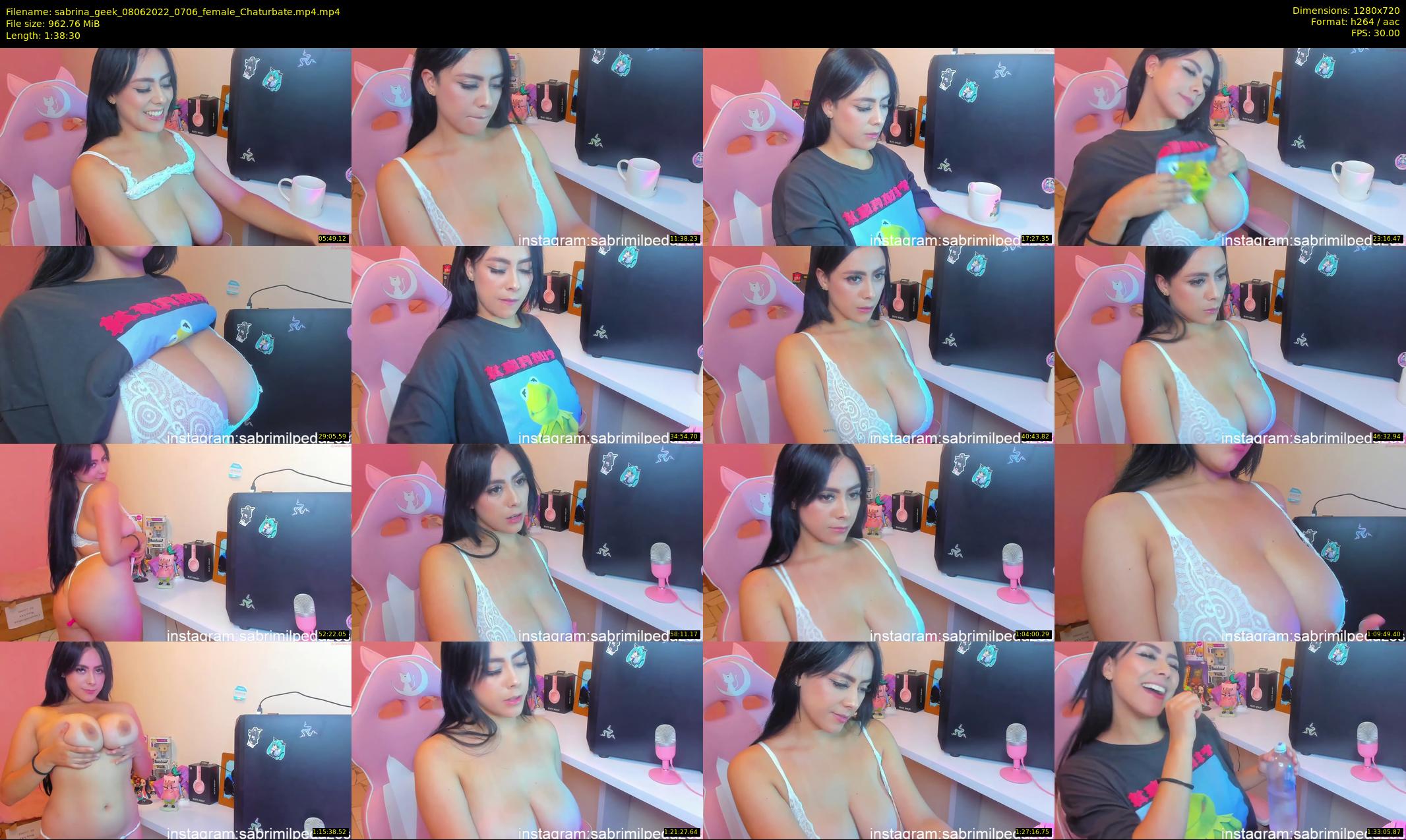 sabrina_geek — 99 minute Chaturbate female cam show recording, 720p, Jun 8, 2022