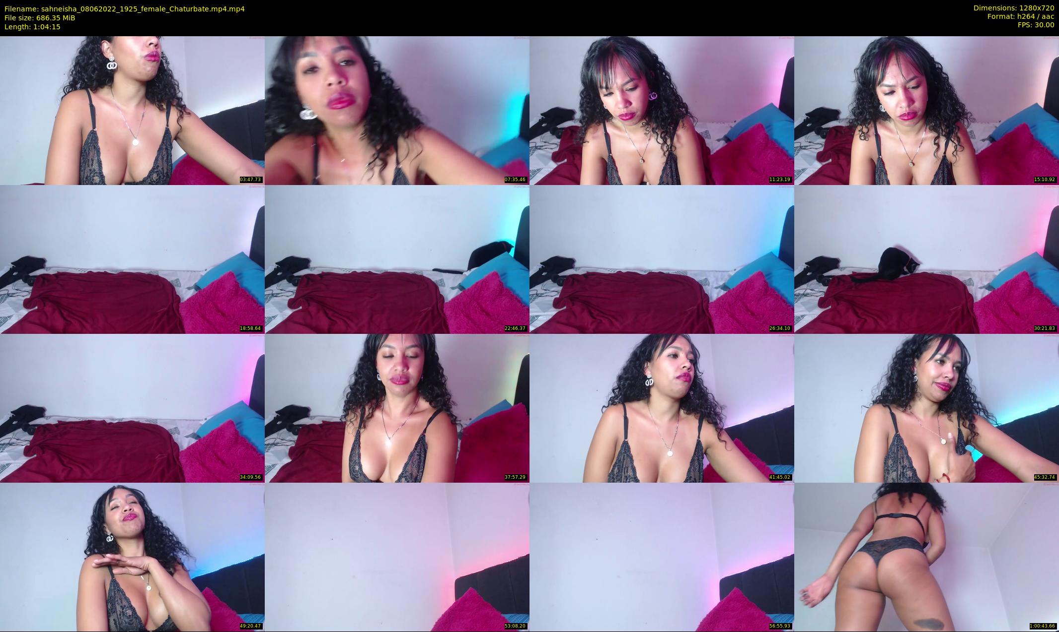 sahneisha — 65 minute Chaturbate female cam show recording, 720p, Jun 8, 2022