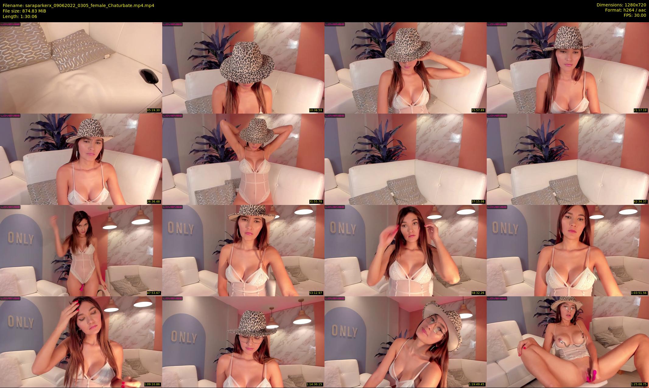 saraparkerx — 91 minute Chaturbate female cam show recording, 720p, Jun 9, 2022