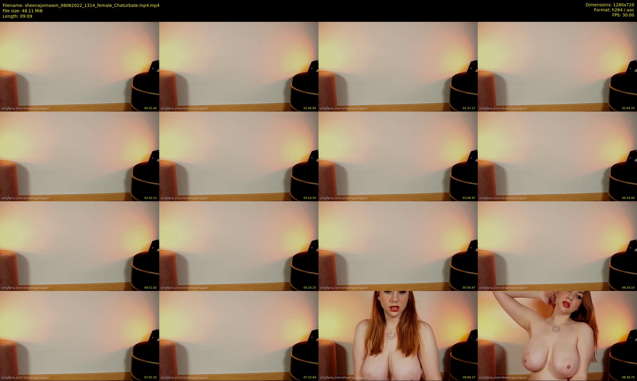 sheenajomason — 10 minute Chaturbate female cam show recording, 720p, Jun 8, 2022