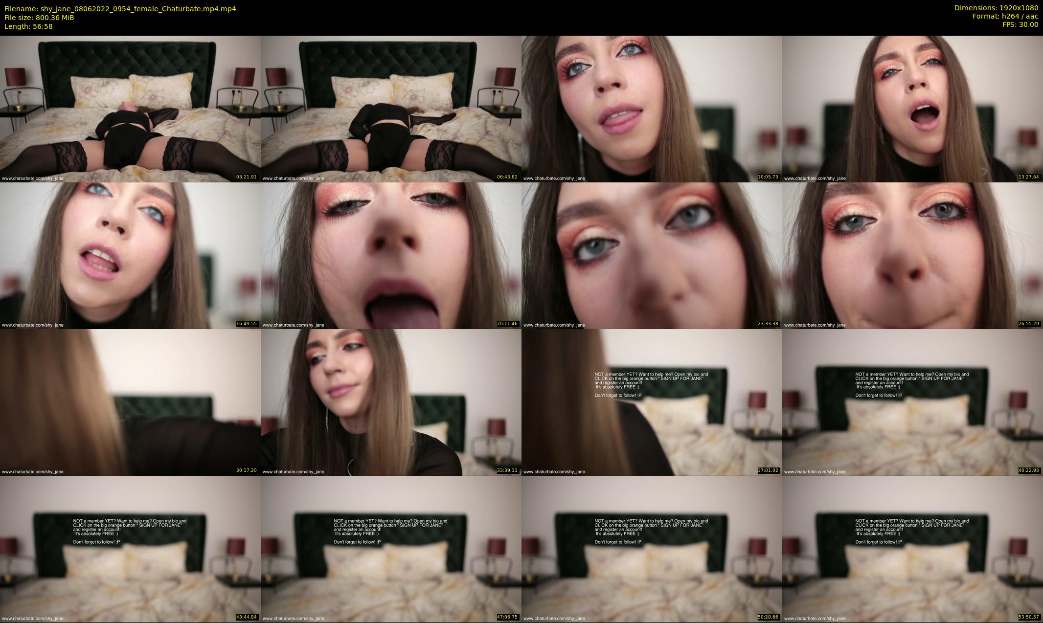 shy_jane — 57 minute Chaturbate female cam show recording, 1080p, Jun 8, 2022
