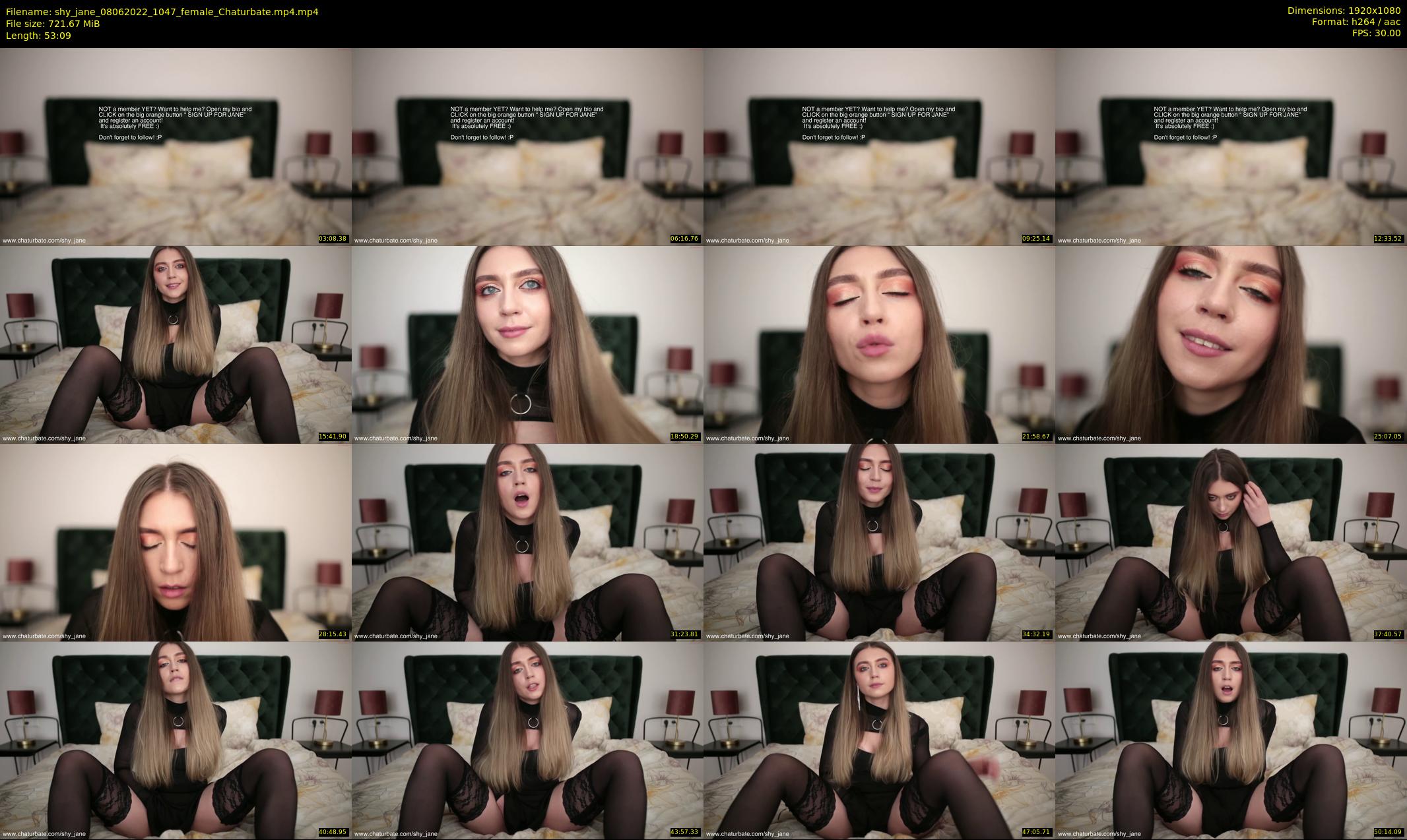 shy_jane — 54 minute Chaturbate female cam show recording, 1080p, Jun 8, 2022