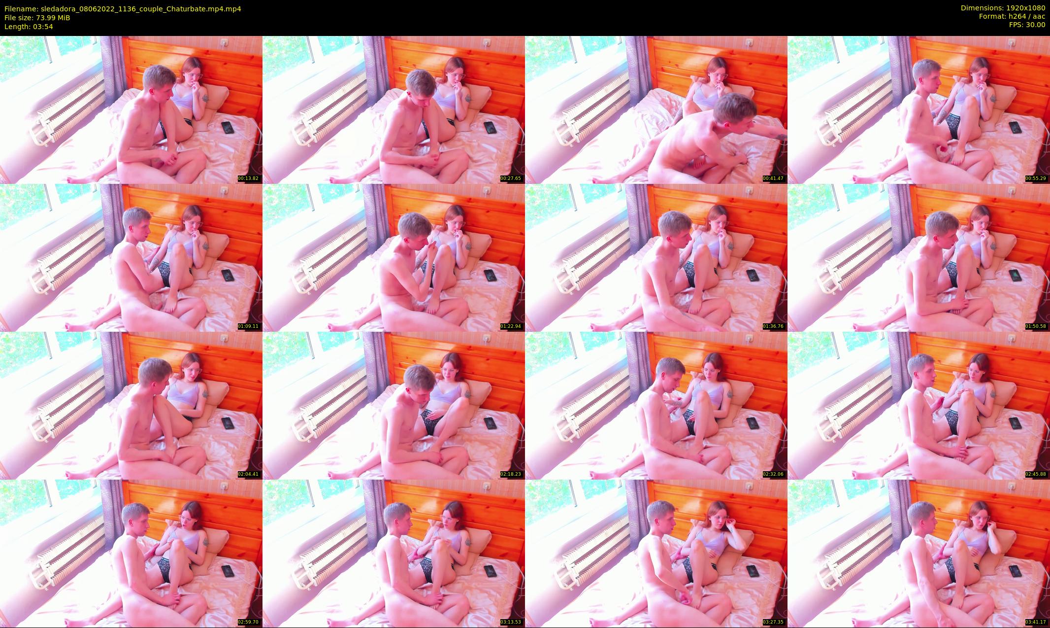 sledadora — 4 minute Chaturbate couple cam show recording, 1080p, Jun 8, 2022