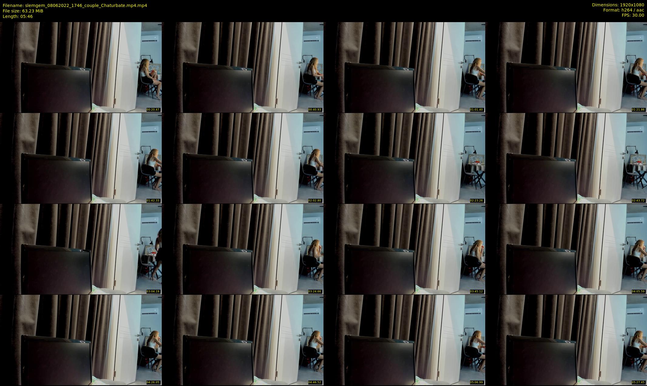 slemgem — 6 minute Chaturbate couple cam show recording, 1080p, Jun 8, 2022