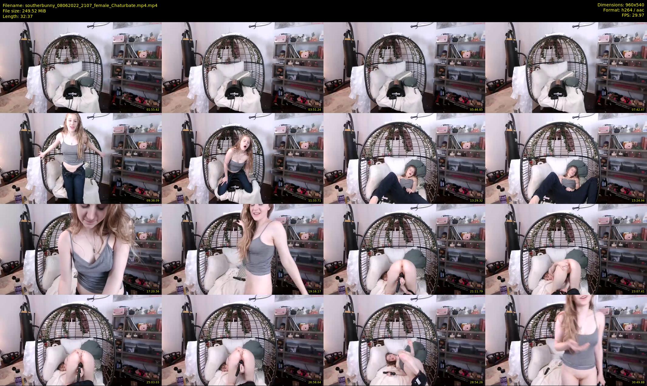 southerbunny — 33 minute Chaturbate female cam show recording, 480p, Jun 8, 2022