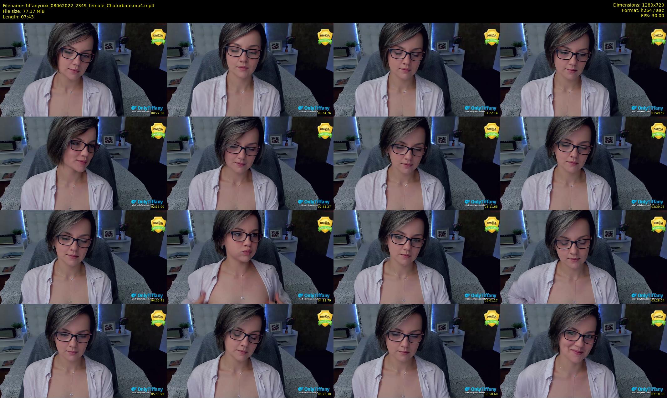 tiffanyriox — 8 minute Chaturbate female cam show recording, 720p, Jun 8, 2022