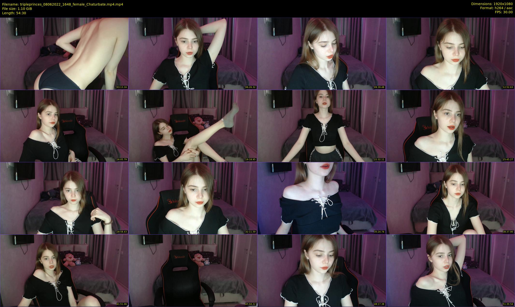 tripleprinces — 55 minute Chaturbate female cam show recording, 1080p, Jun 8, 2022