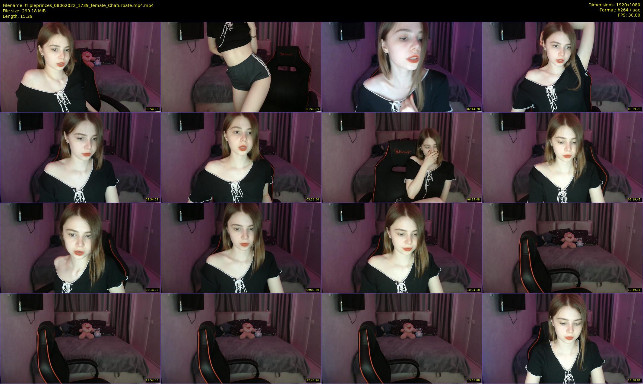tripleprinces — 16 minute Chaturbate female cam show recording, 1080p, Jun 8, 2022