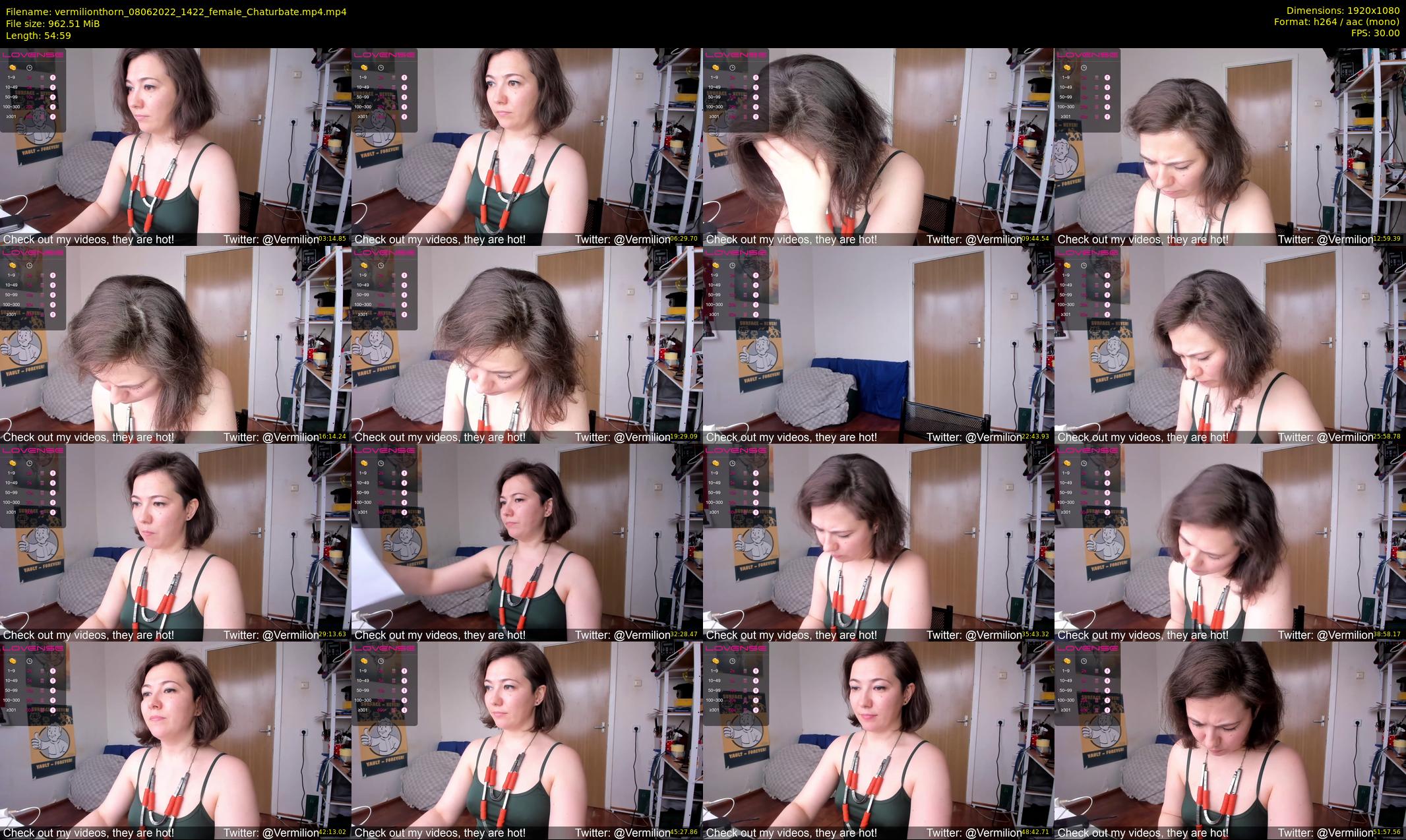 vermilionthorn — 55 minute Chaturbate female cam show recording, 1080p, Jun 8, 2022