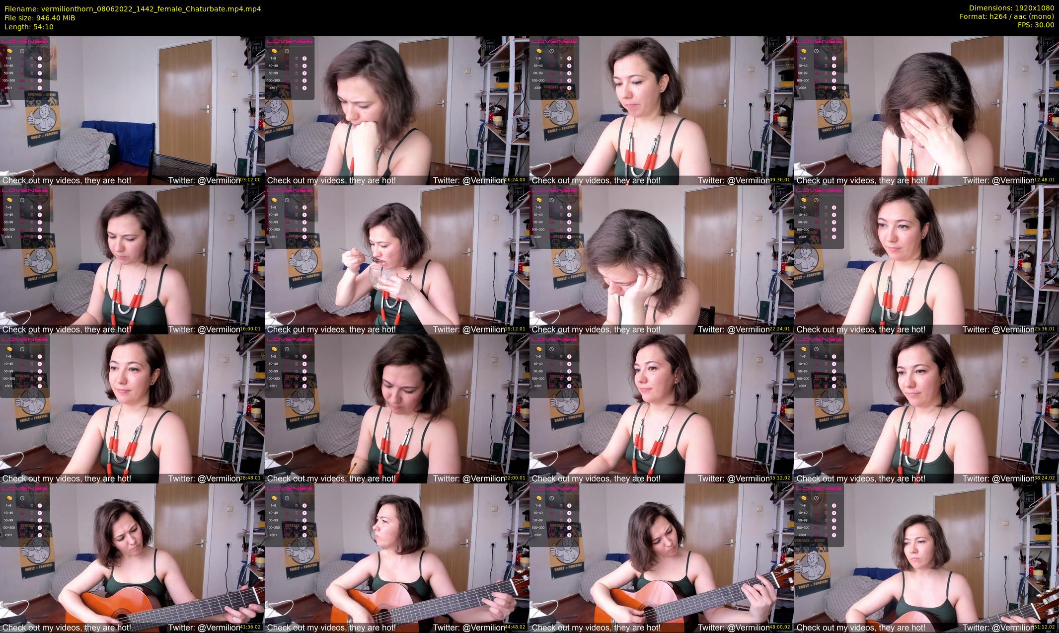 vermilionthorn — 55 minute Chaturbate female cam show recording, 1080p, Jun 8, 2022