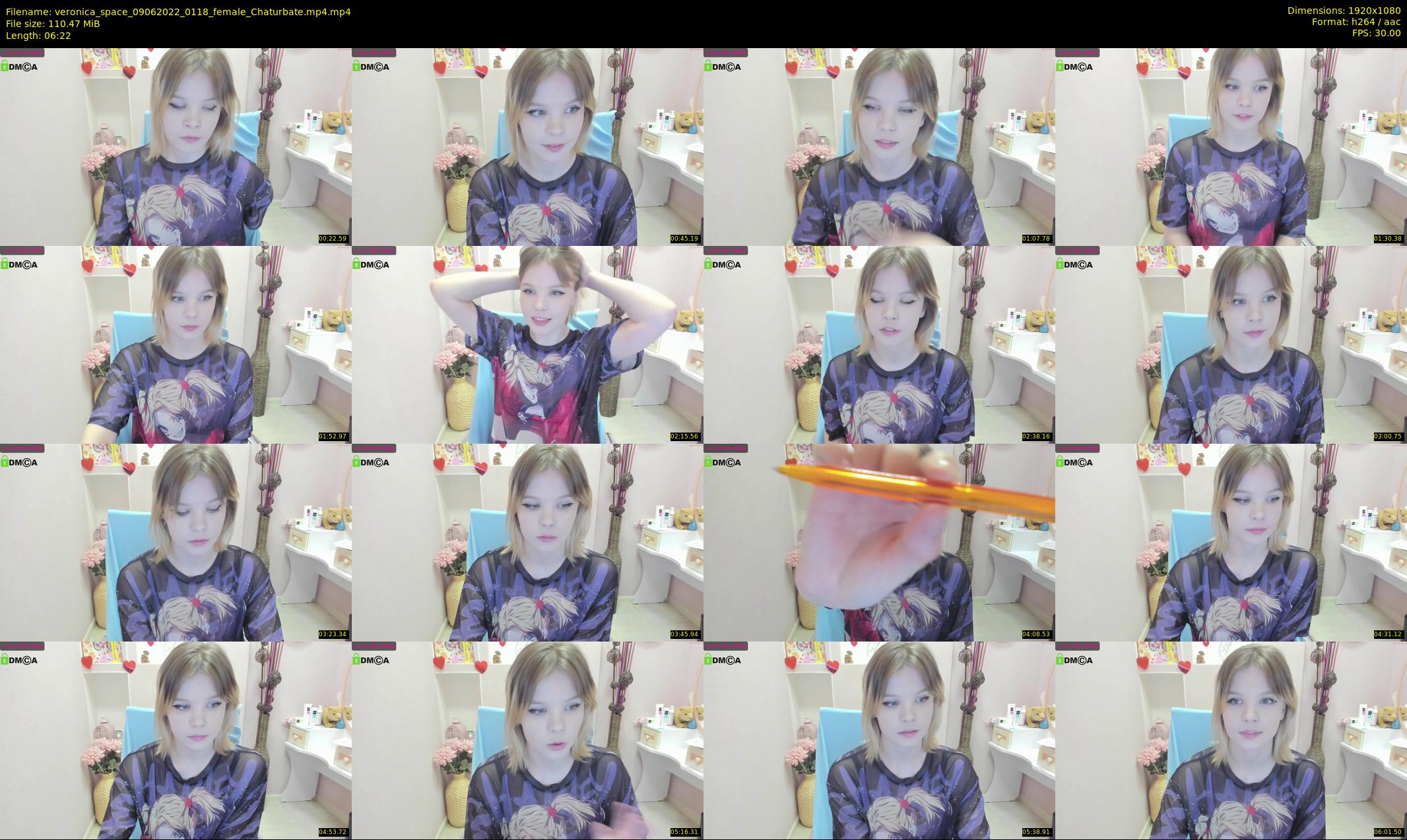veronica_space — 7 minute Chaturbate female cam show recording, 1080p, Jun 9, 2022