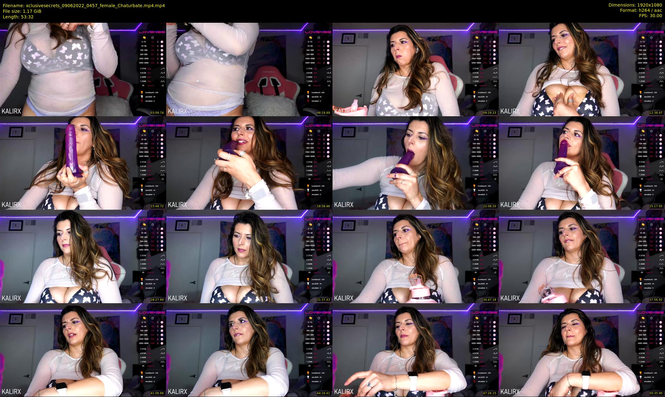 xclusivesecrets — 54 minute Chaturbate female cam show recording, 1080p, Jun 9, 2022