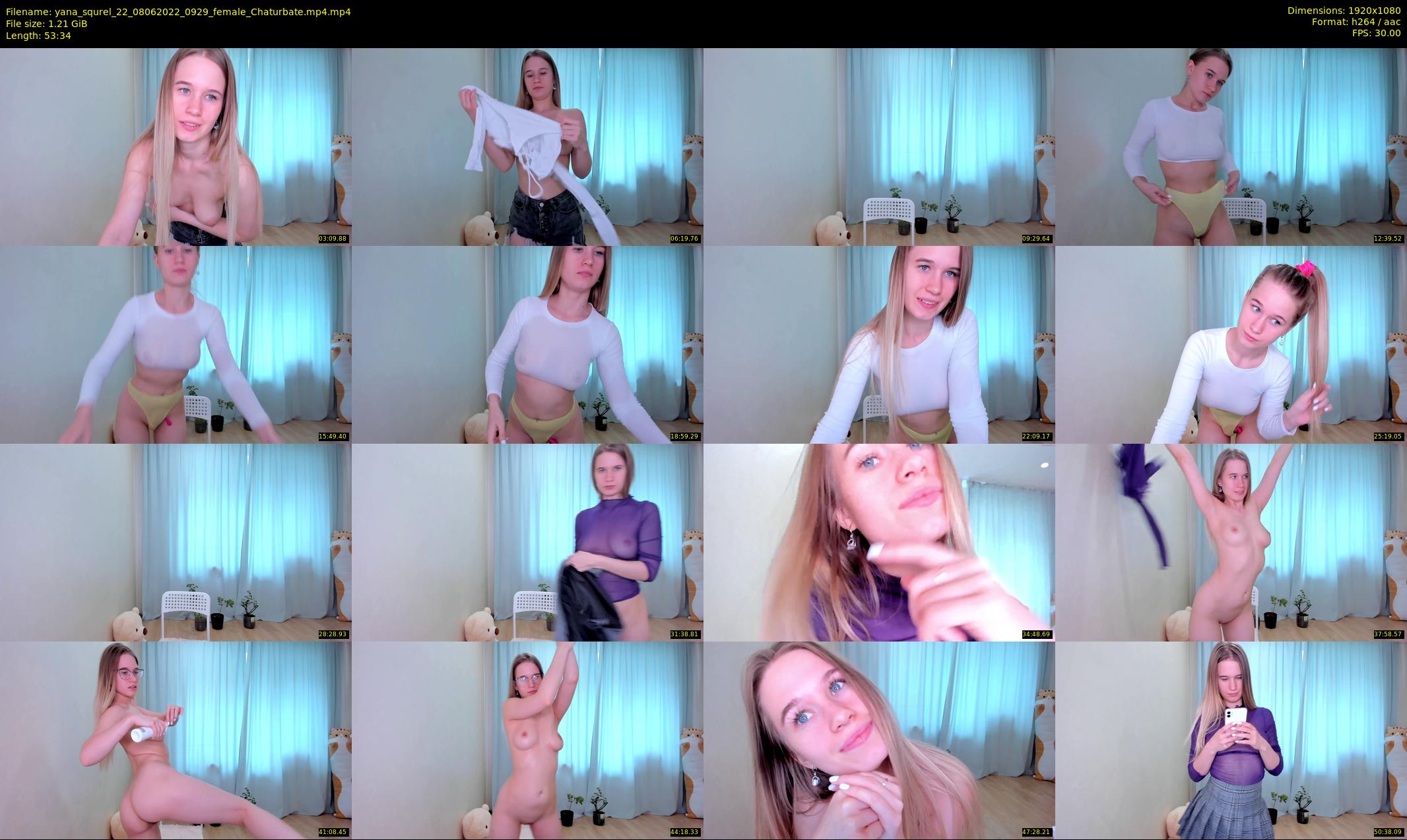 yana_squrel_22 — 54 minute Chaturbate female cam show recording, 1080p, Jun 8, 2022
