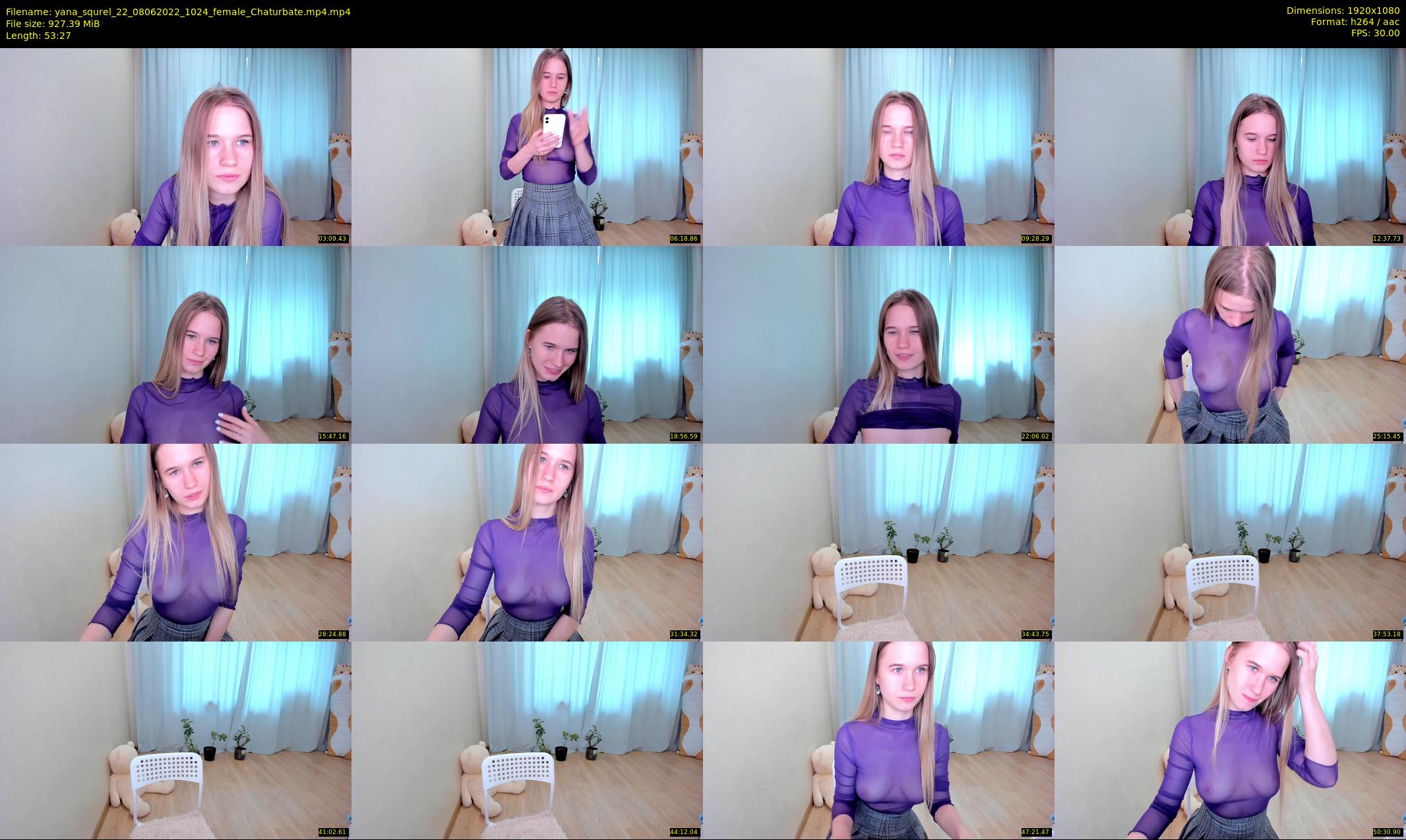 yana_squrel_22 — 54 minute Chaturbate female cam show recording, 1080p, Jun 8, 2022