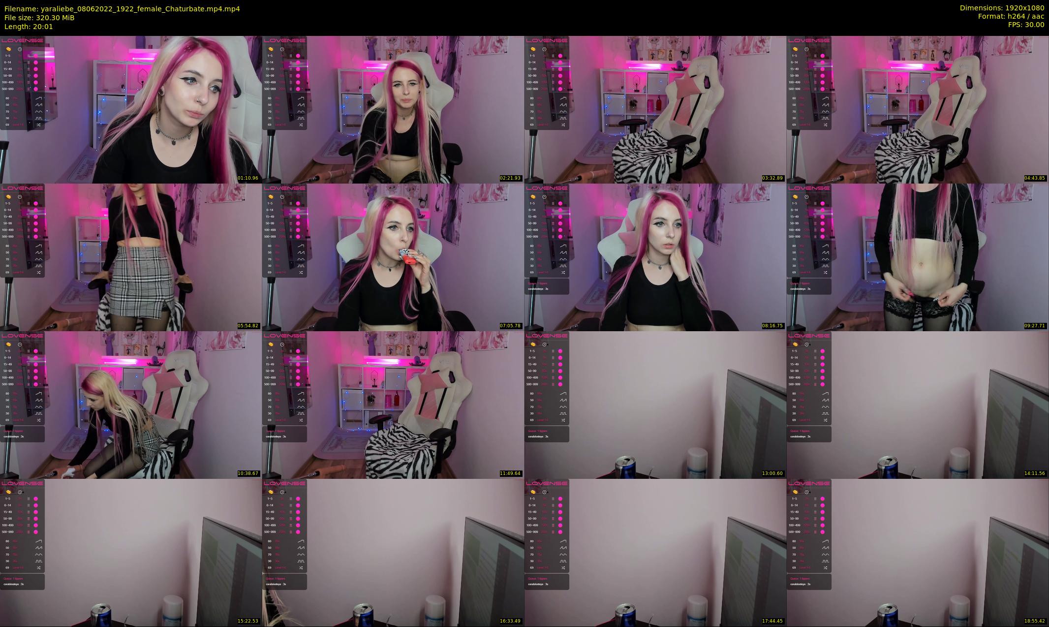 yaraliebe — 21 minute Chaturbate female cam show recording, 1080p, Jun 8, 2022